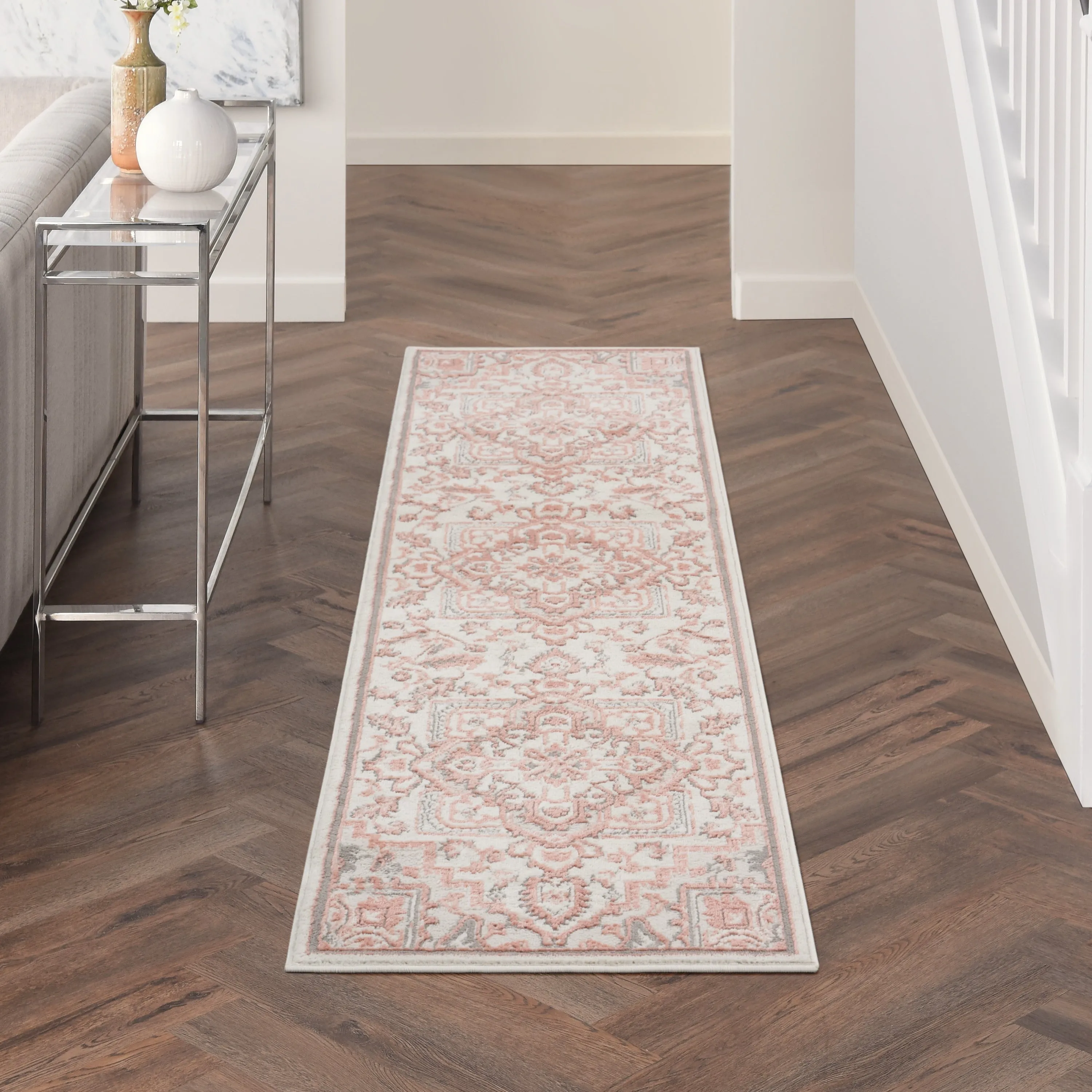Nourison Elation Floral Medallion French Country Area Rug