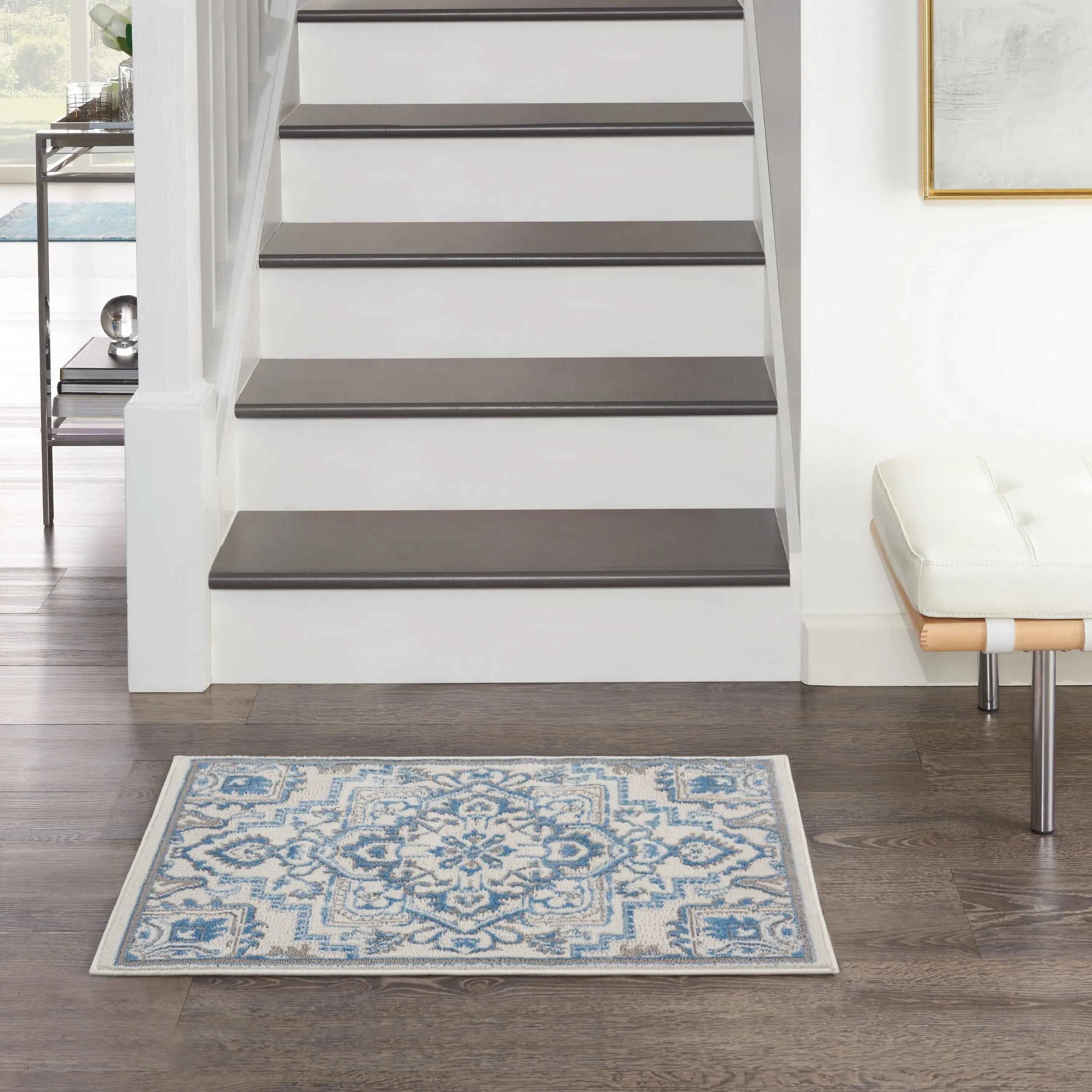 Nourison Elation Floral Medallion French Country Area Rug