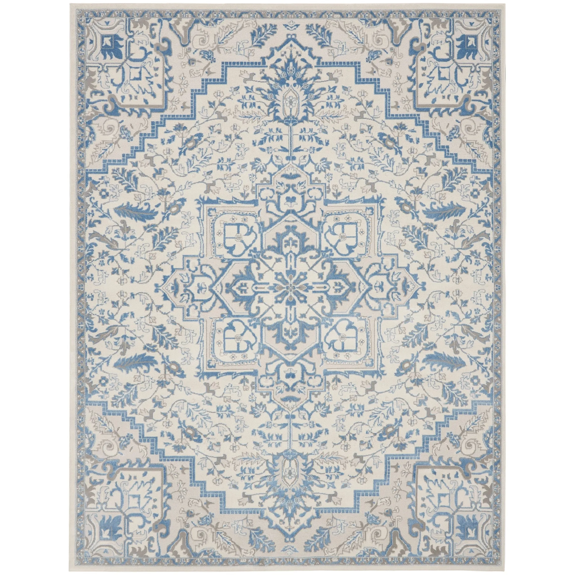 Nourison Elation Floral Medallion French Country Area Rug