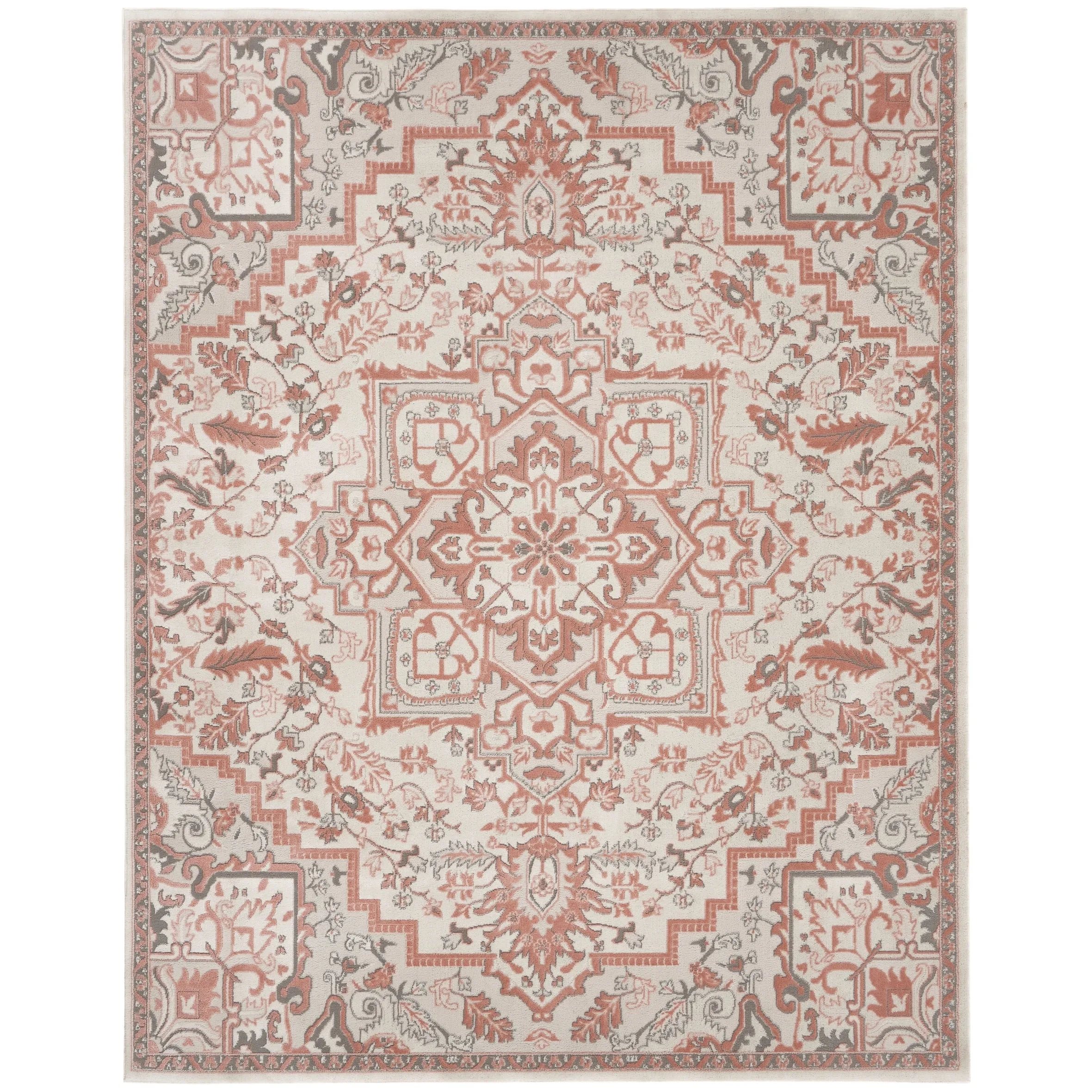 Nourison Elation Floral Medallion French Country Area Rug