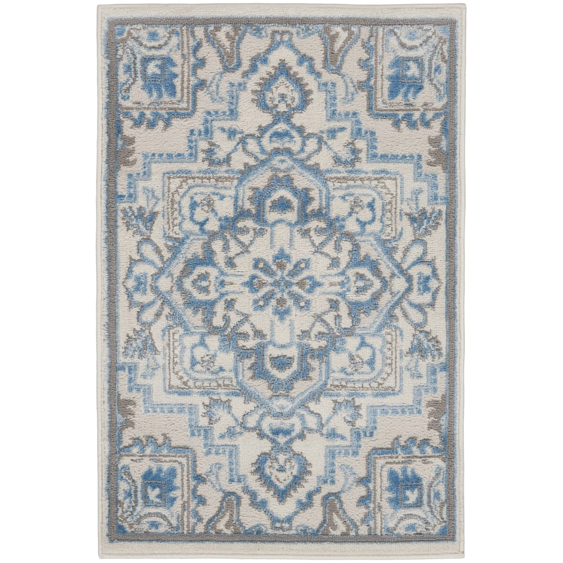 Nourison Elation Floral Medallion French Country Area Rug