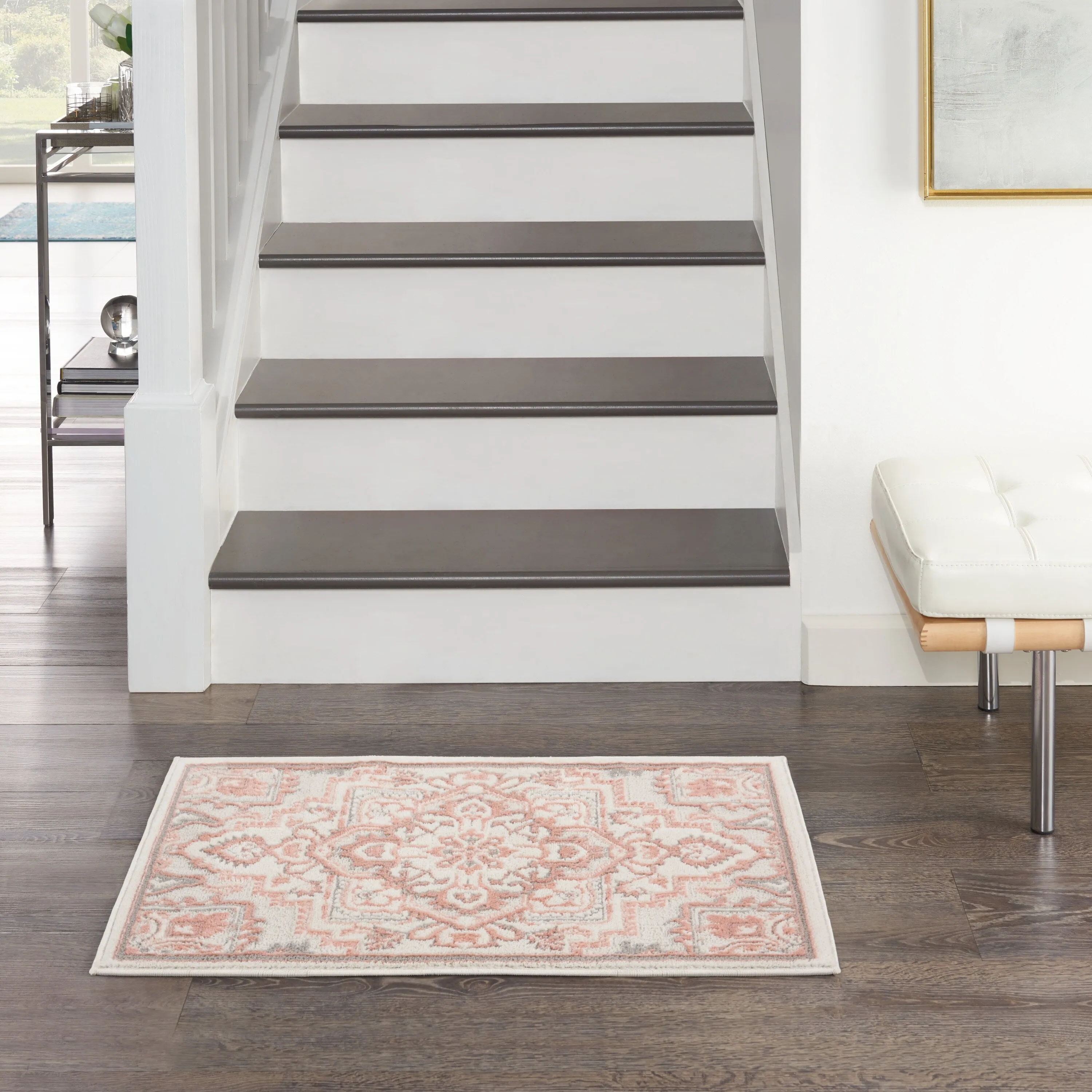 Nourison Elation Floral Medallion French Country Area Rug
