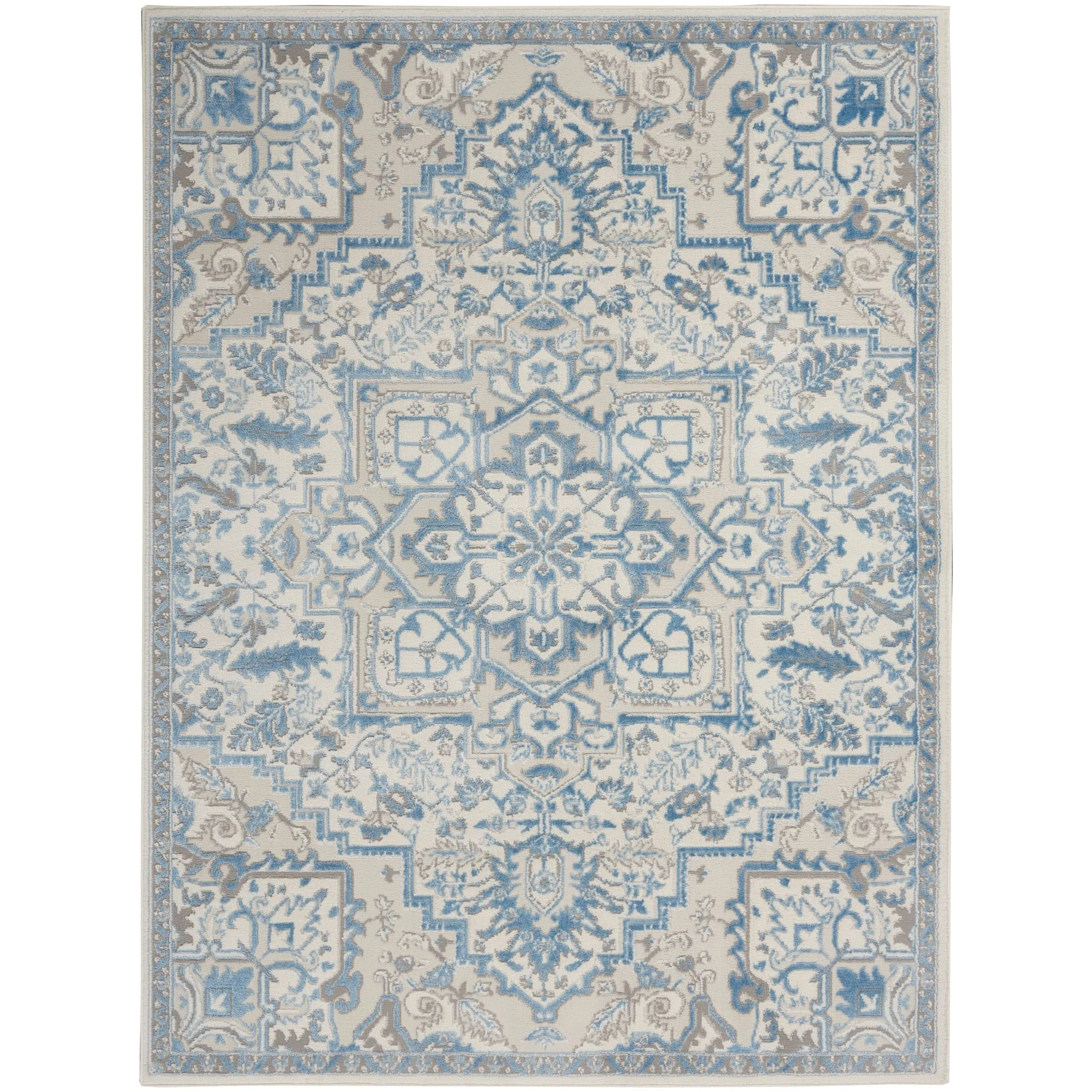 Nourison Elation Floral Medallion French Country Area Rug