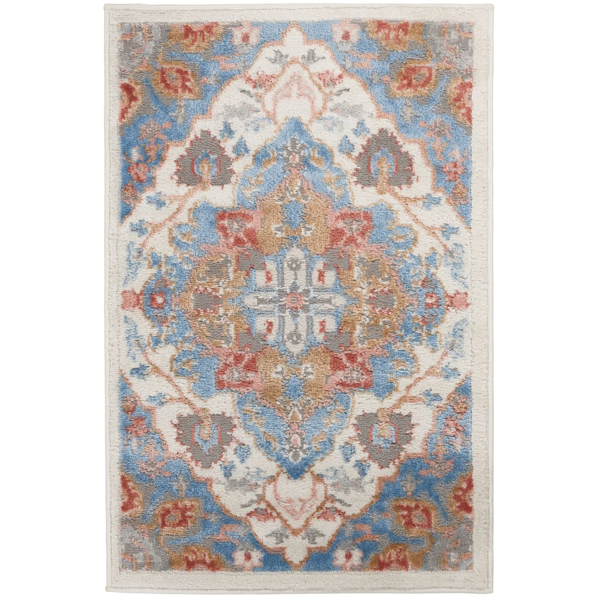 Nourison Elation Persian Floral Medallion Area Rug