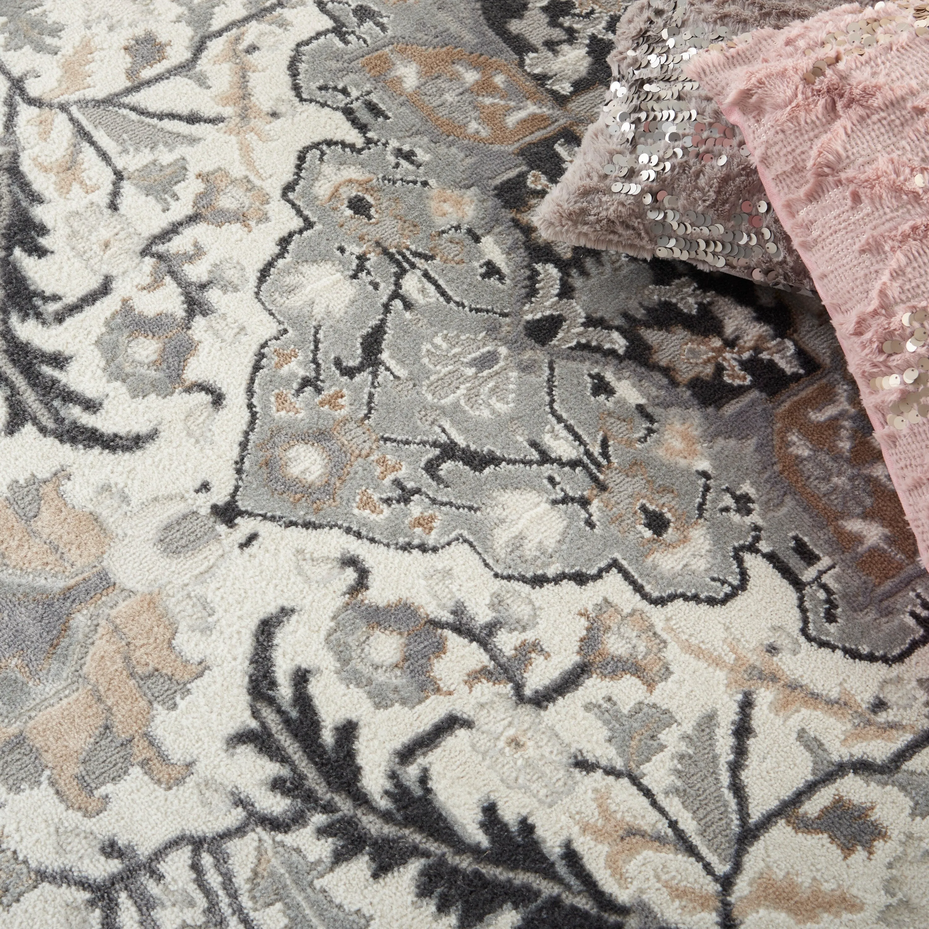 Nourison Elation Persian Floral Medallion Area Rug