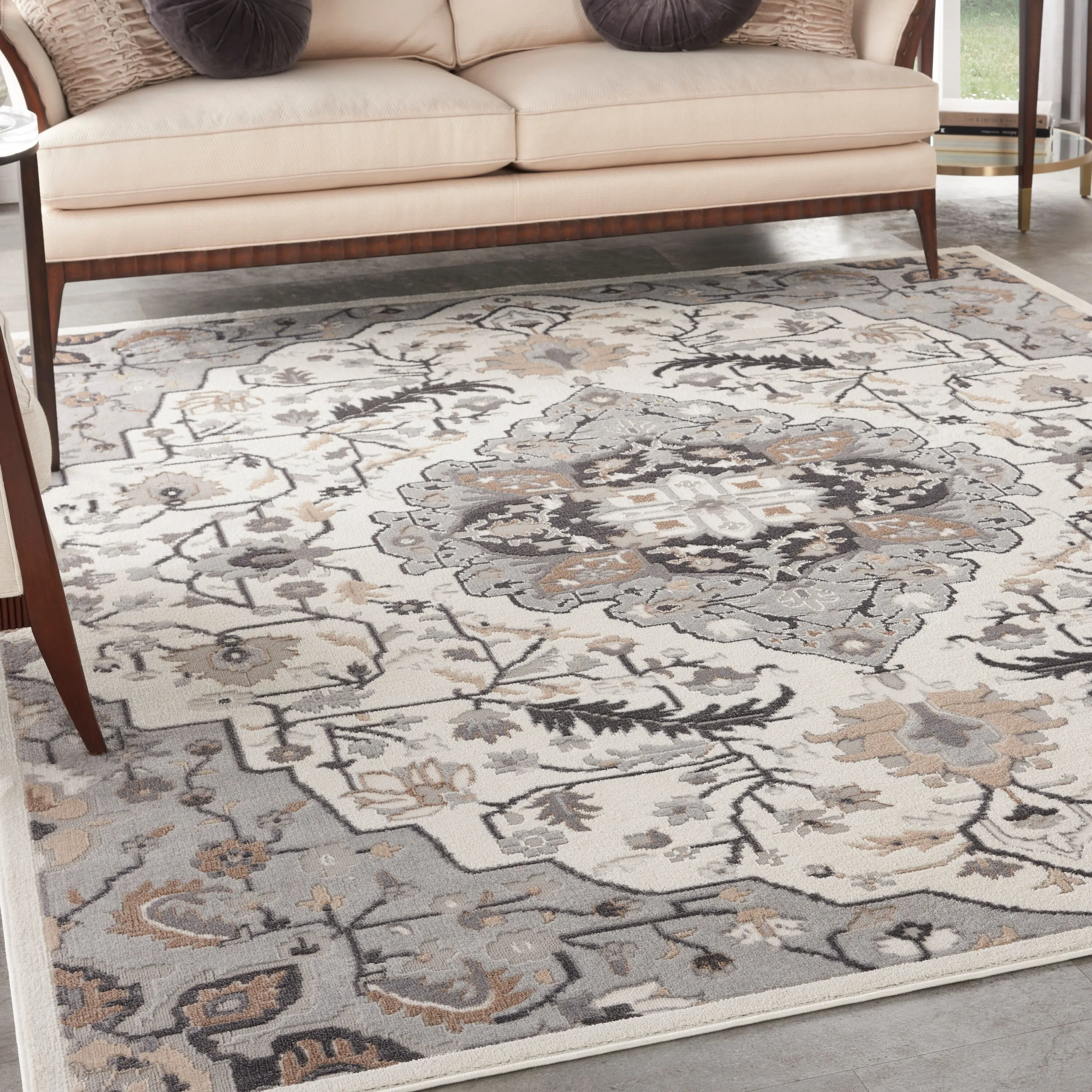 Nourison Elation Persian Floral Medallion Area Rug