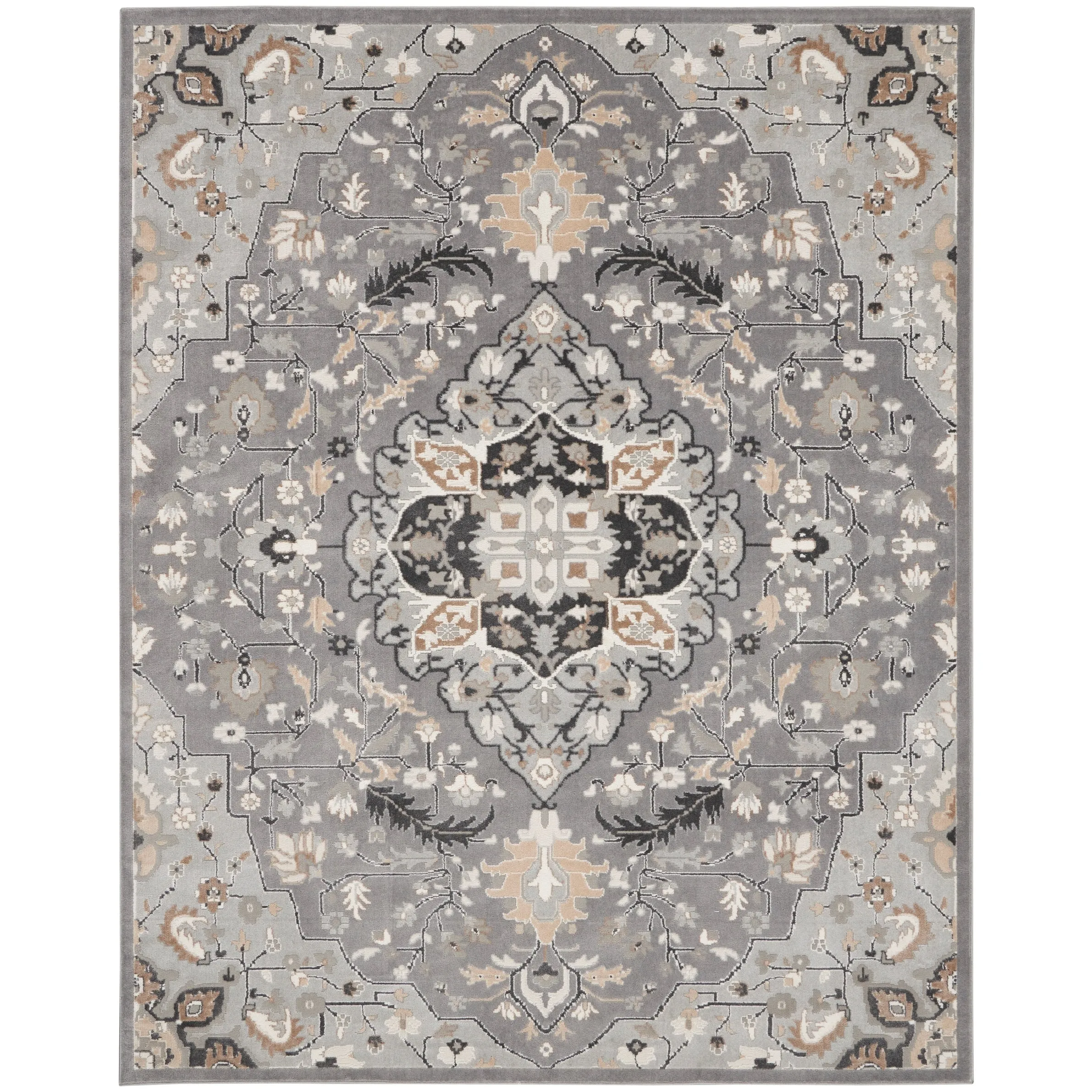 Nourison Elation Persian Floral Medallion Area Rug