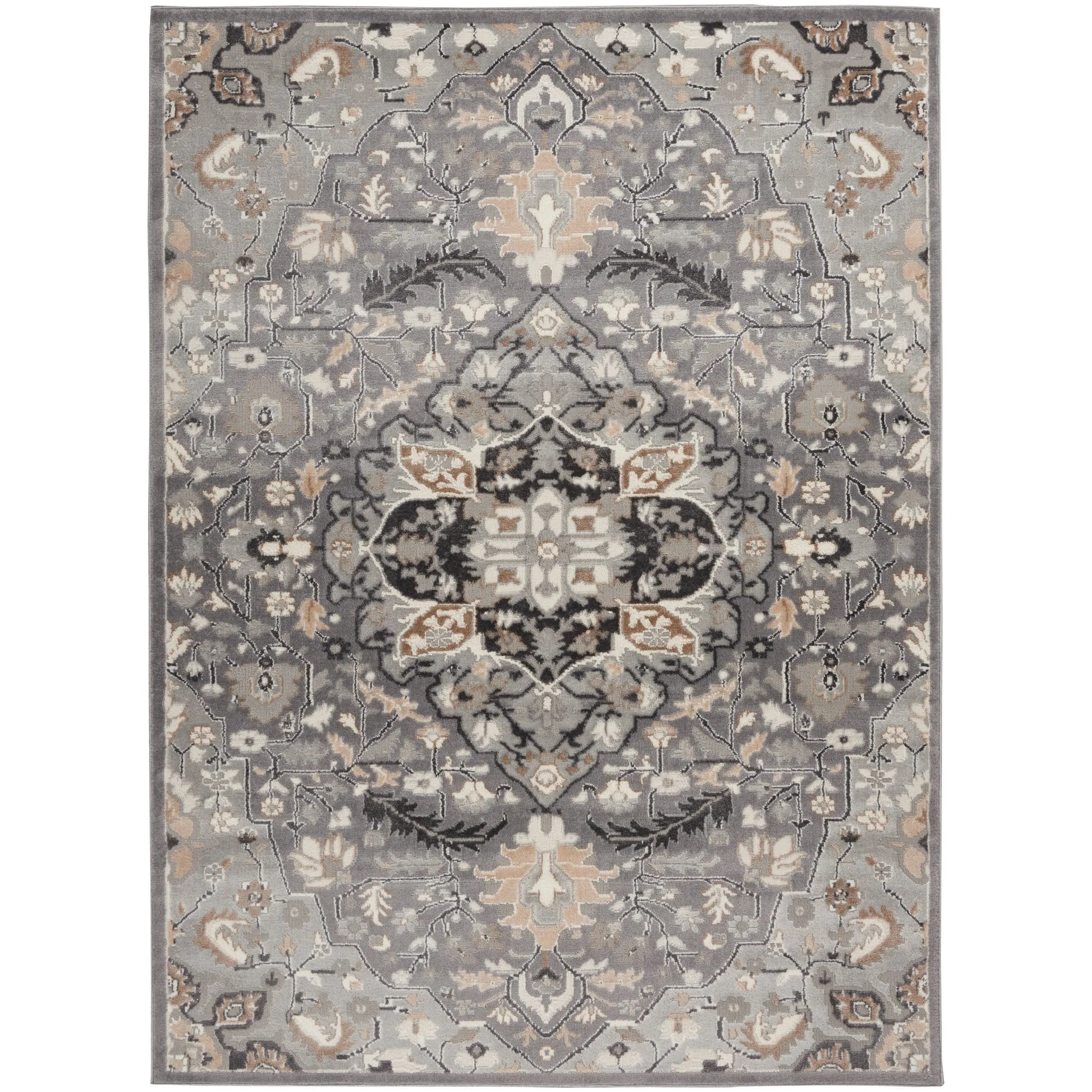Nourison Elation Persian Floral Medallion Area Rug