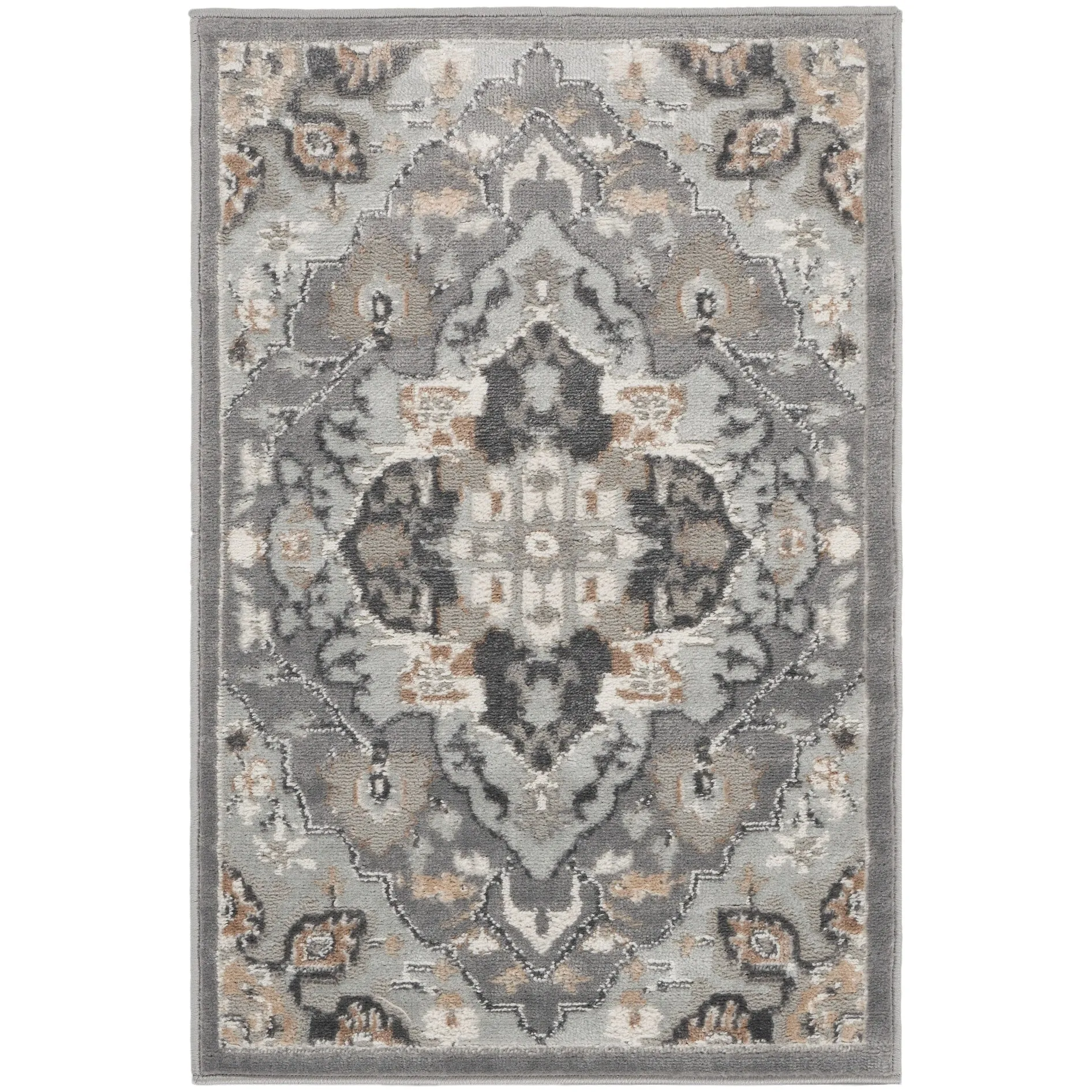 Nourison Elation Persian Floral Medallion Area Rug