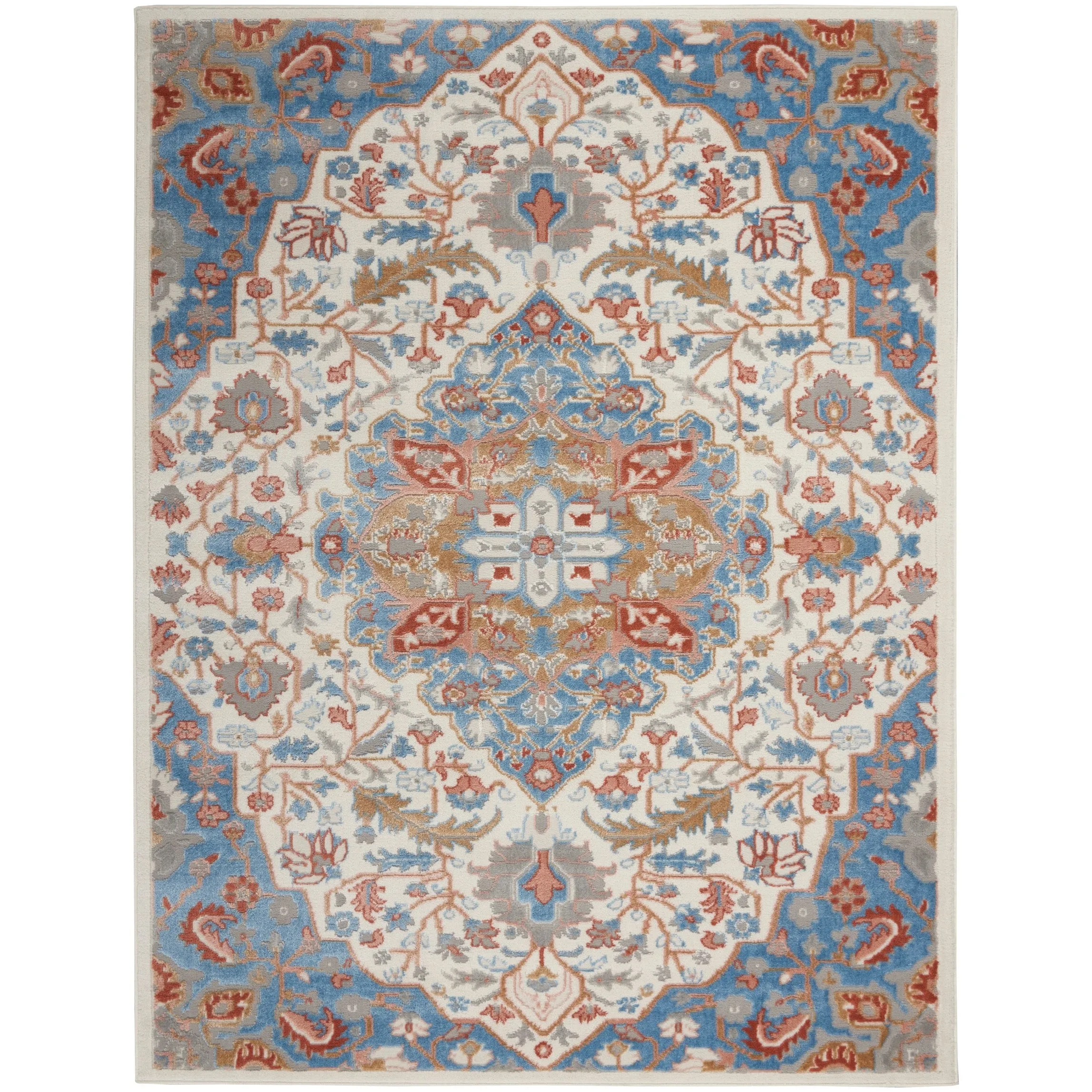 Nourison Elation Persian Floral Medallion Area Rug