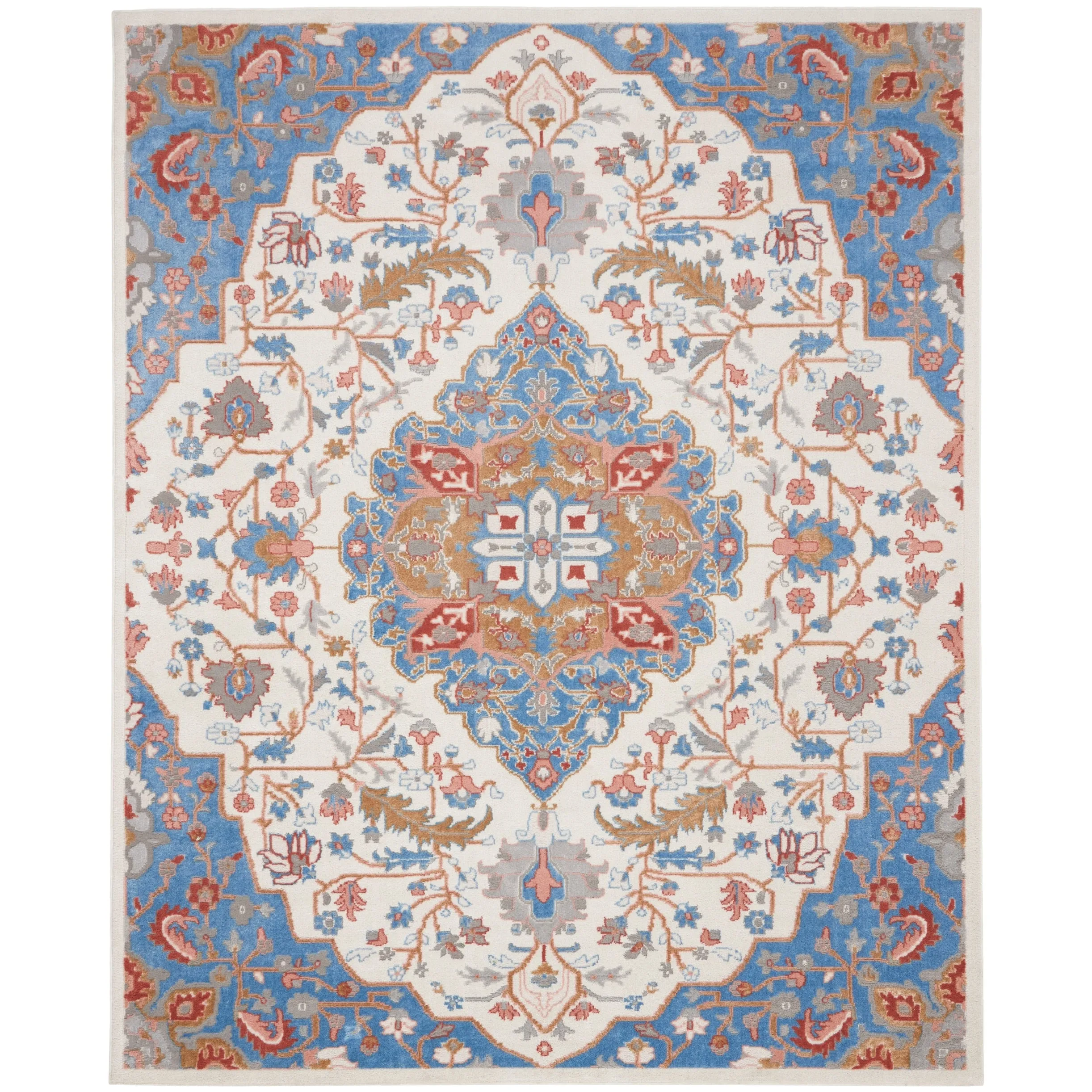 Nourison Elation Persian Floral Medallion Area Rug