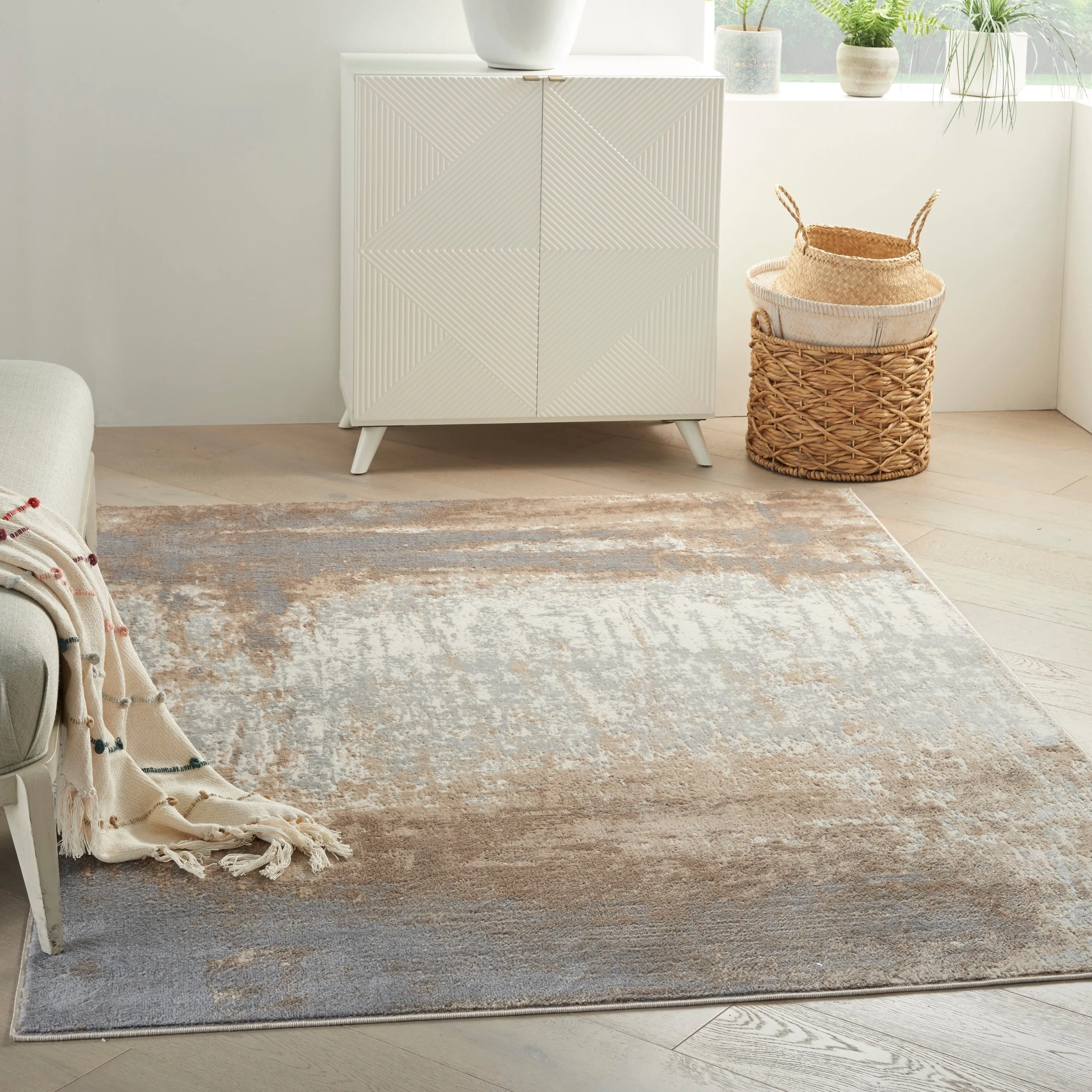 Nourison Elation Vintage Abstract Contemporary Area Rug