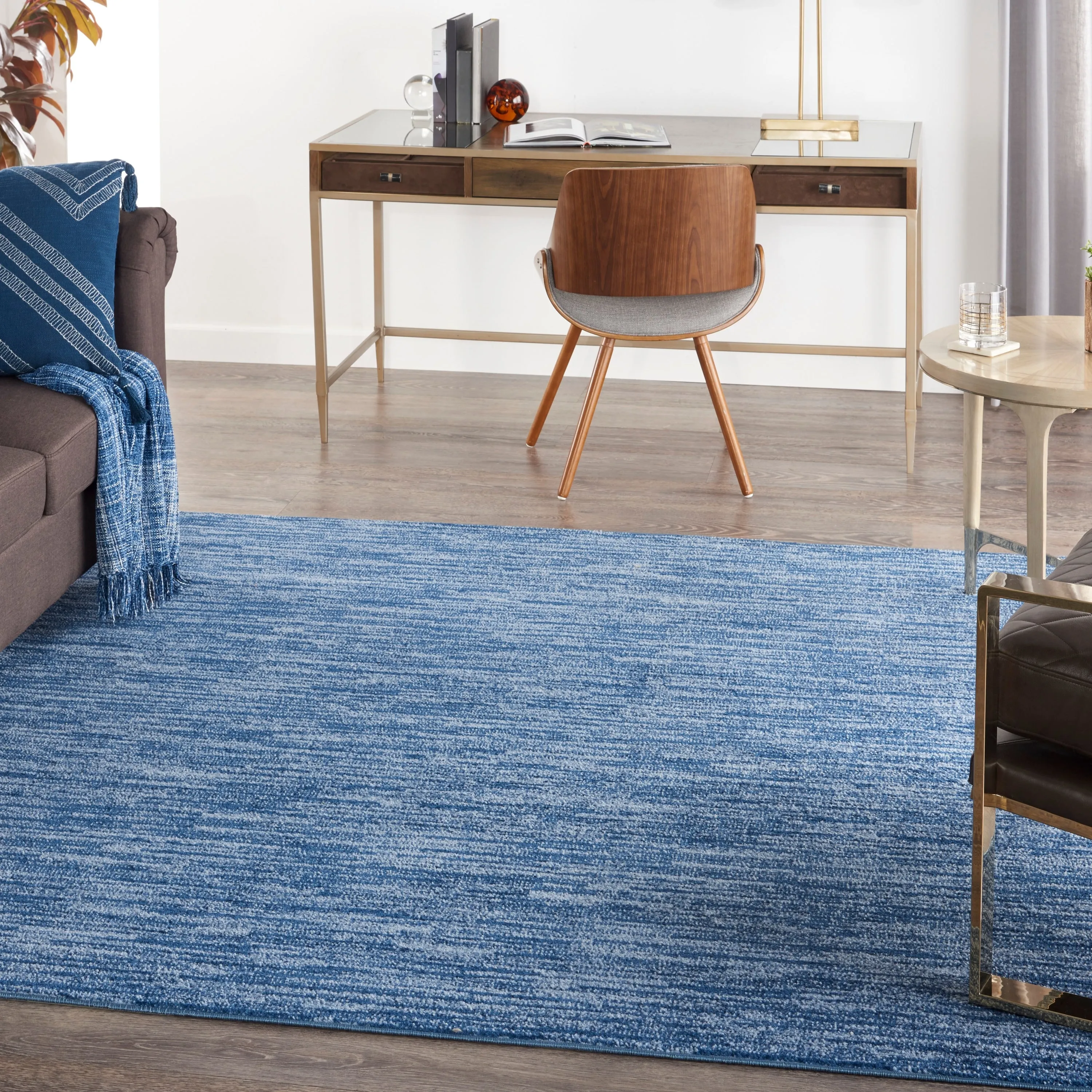 Nourison Essentials Solid Contemporary Indoor/Outdoor Area Rug