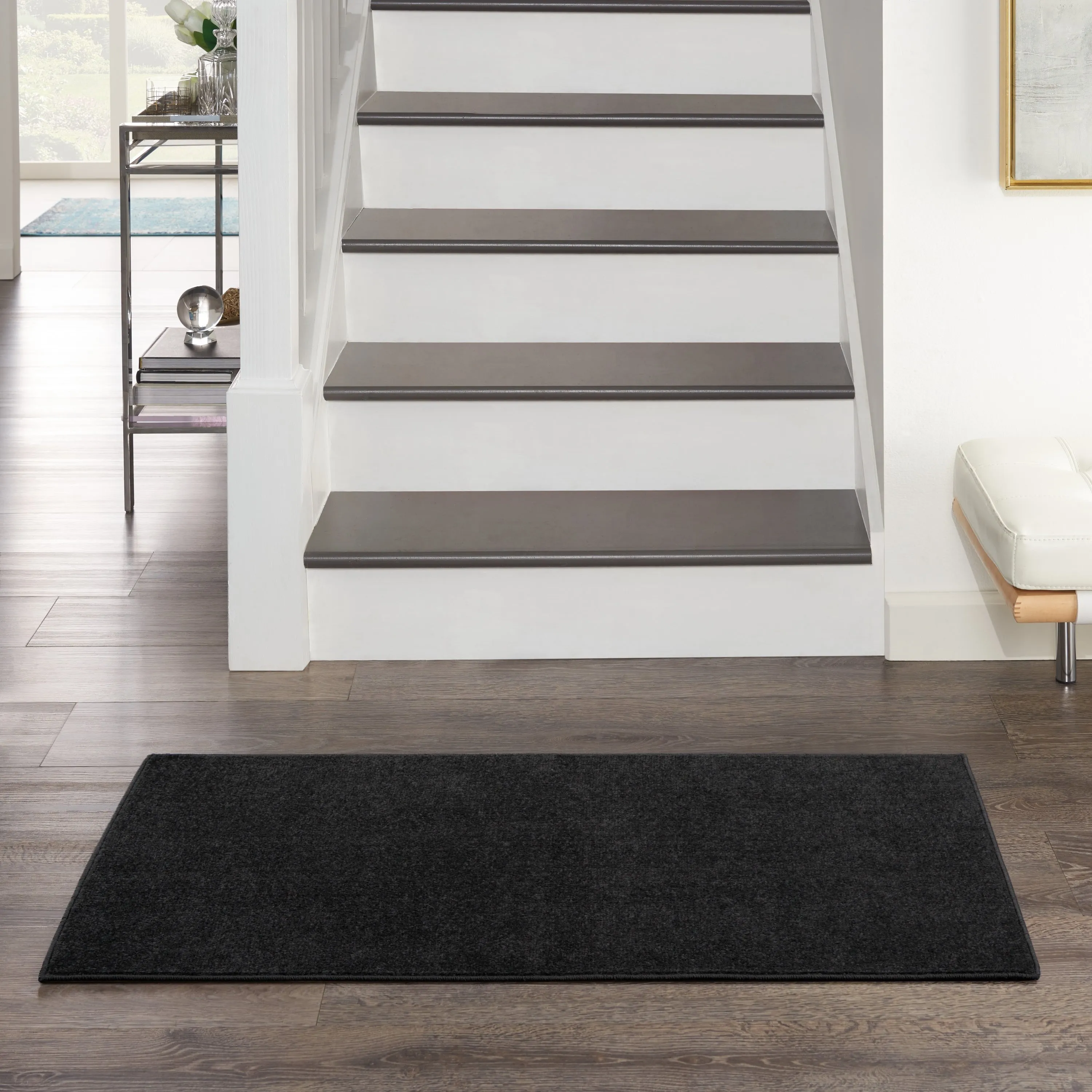Nourison Essentials Solid Contemporary Indoor/Outdoor Area Rug