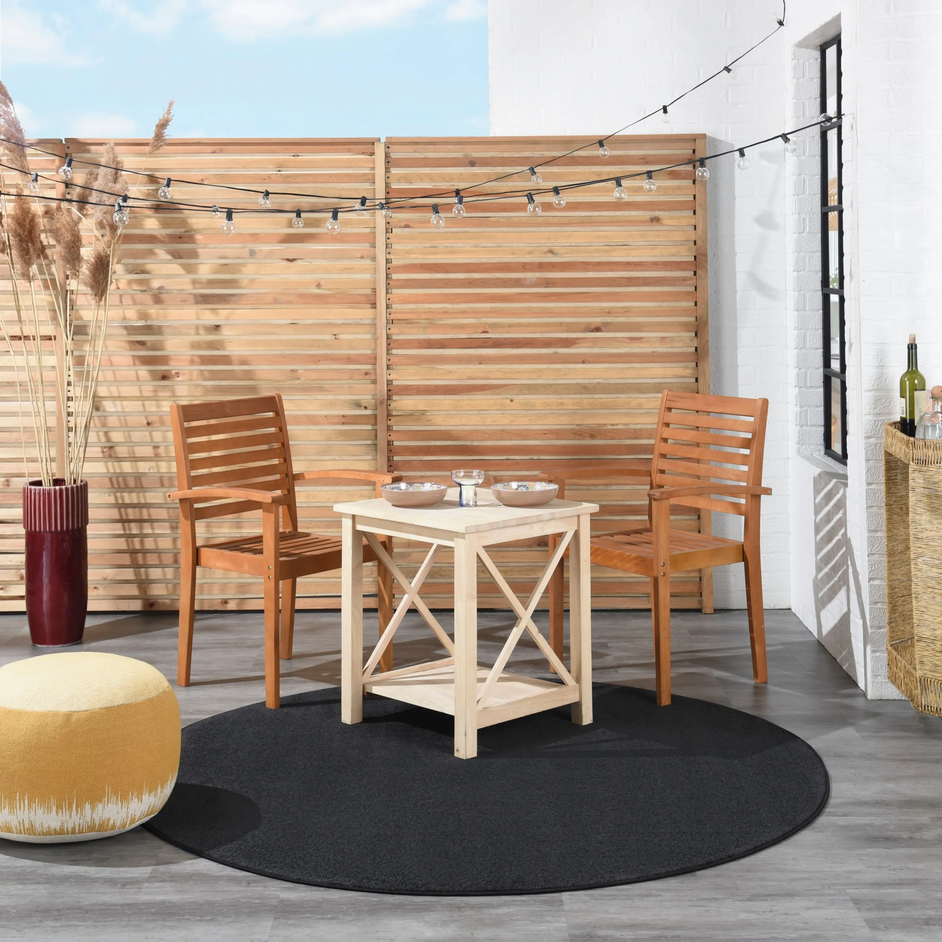 Nourison Essentials Solid Contemporary Indoor/Outdoor Area Rug
