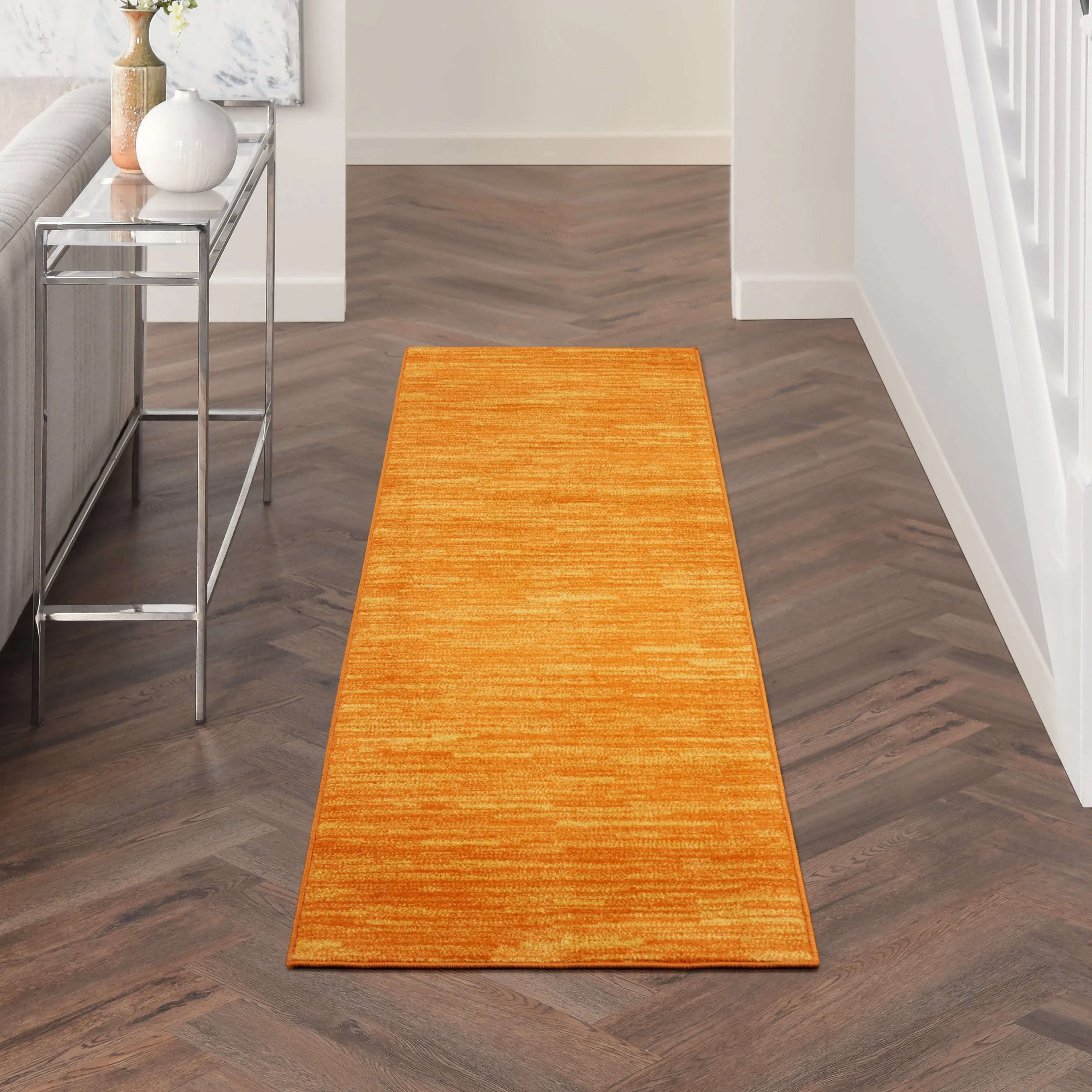 Nourison Essentials Solid Contemporary Indoor/Outdoor Area Rug