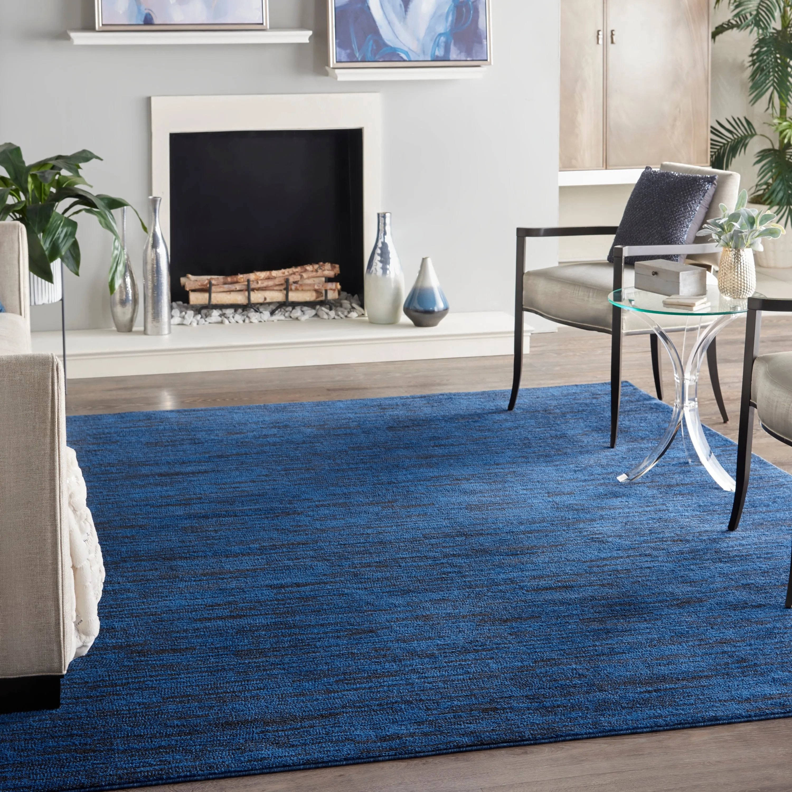 Nourison Essentials Solid Contemporary Indoor/Outdoor Area Rug