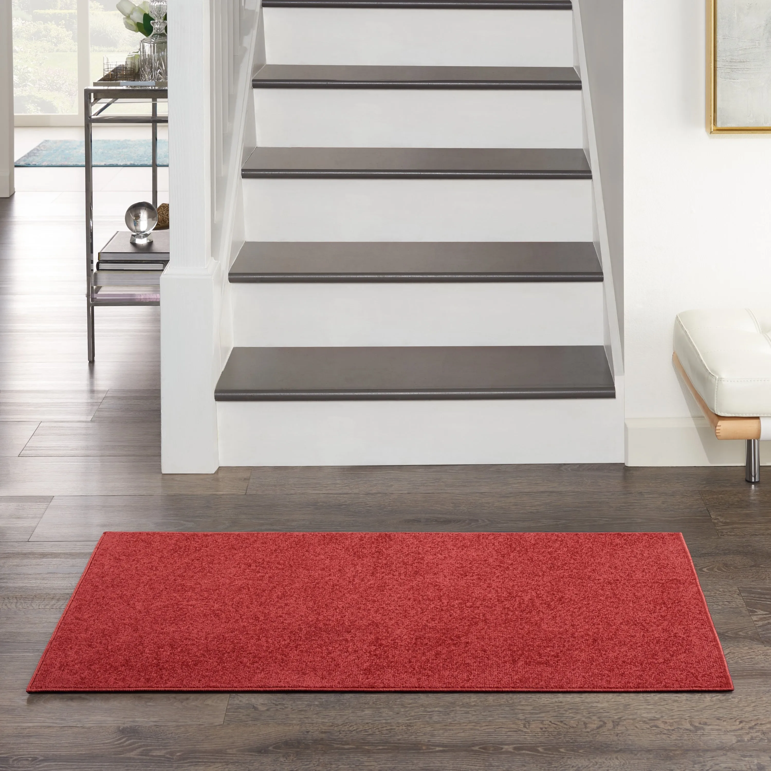 Nourison Essentials Solid Contemporary Indoor/Outdoor Area Rug