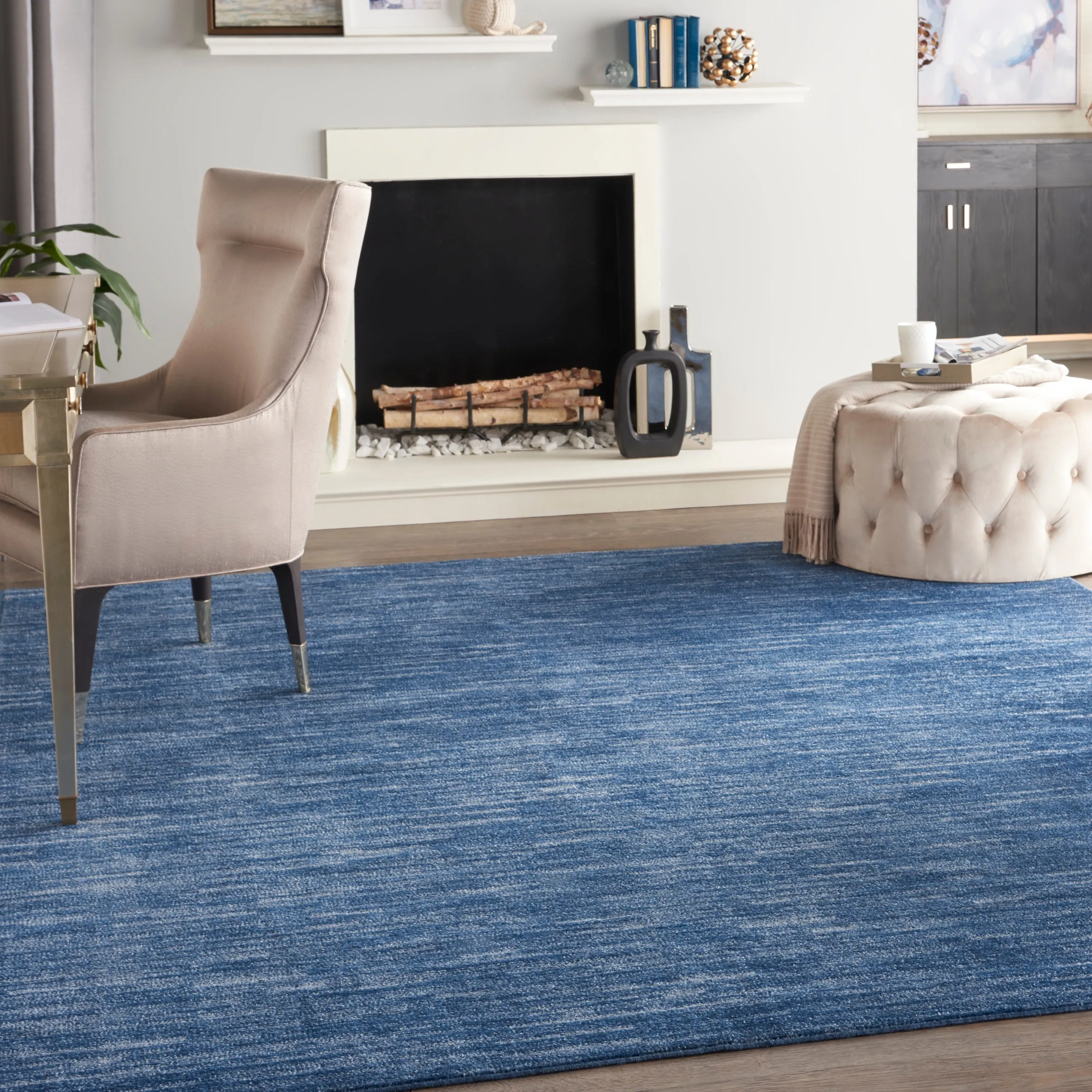 Nourison Essentials Solid Contemporary Indoor/Outdoor Area Rug