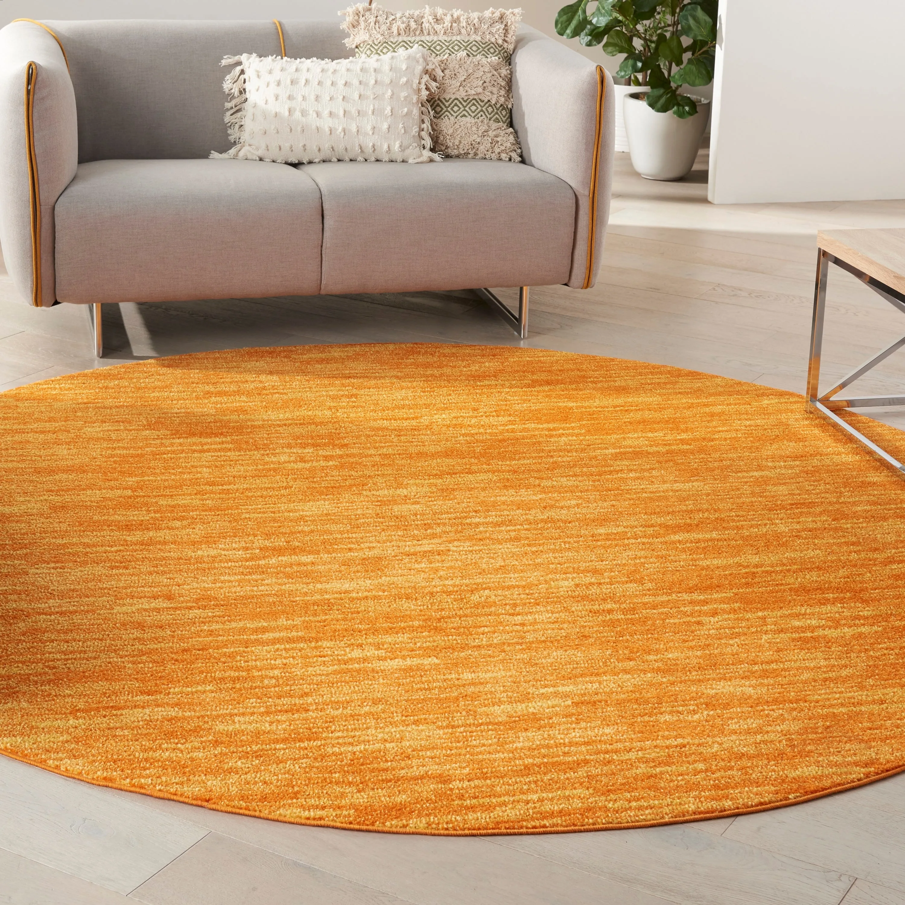 Nourison Essentials Solid Contemporary Indoor/Outdoor Area Rug