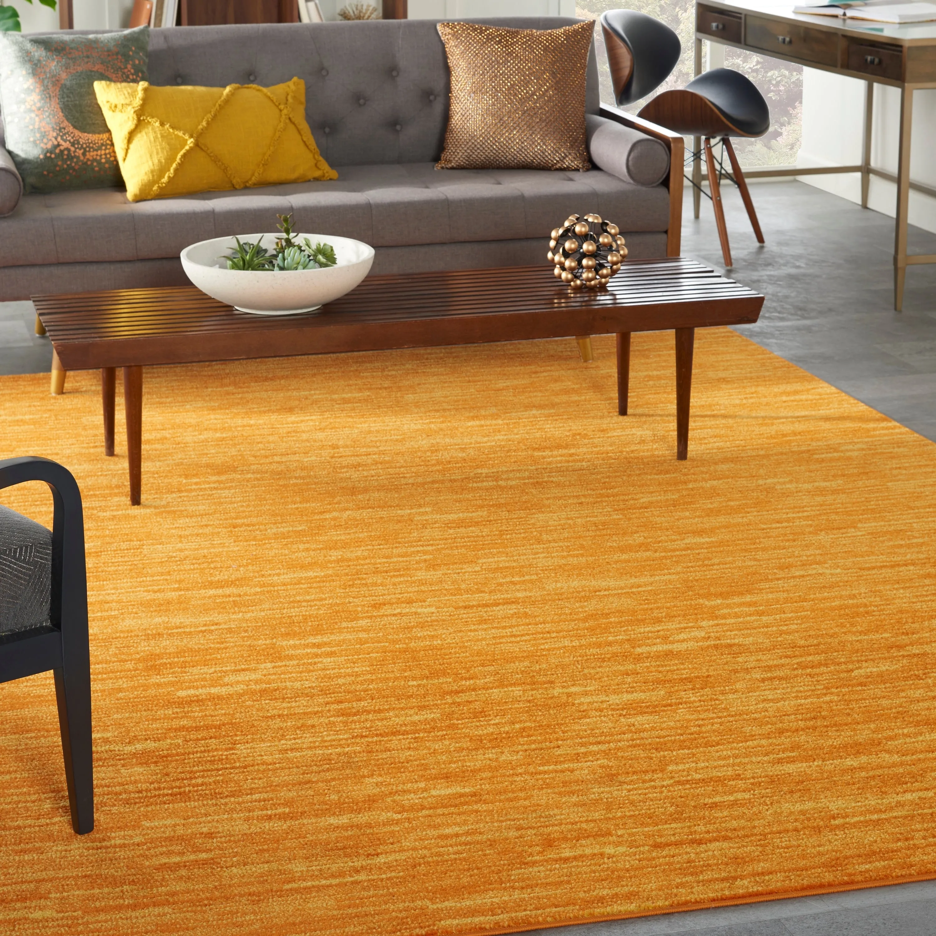 Nourison Essentials Solid Contemporary Indoor/Outdoor Area Rug