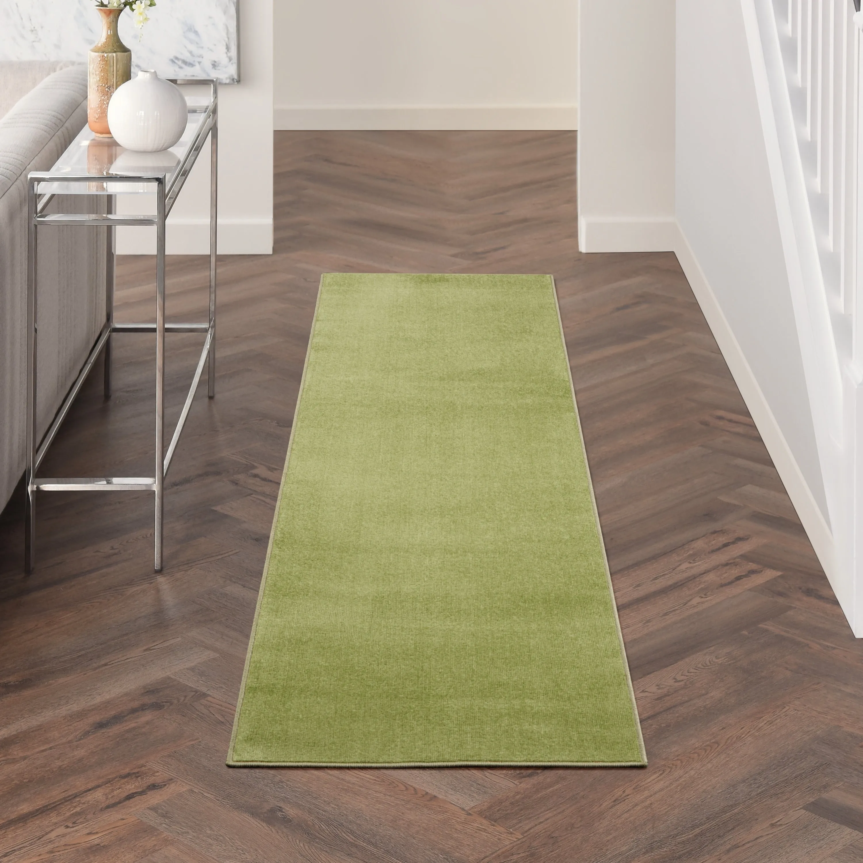 Nourison Essentials Solid Contemporary Indoor/Outdoor Area Rug