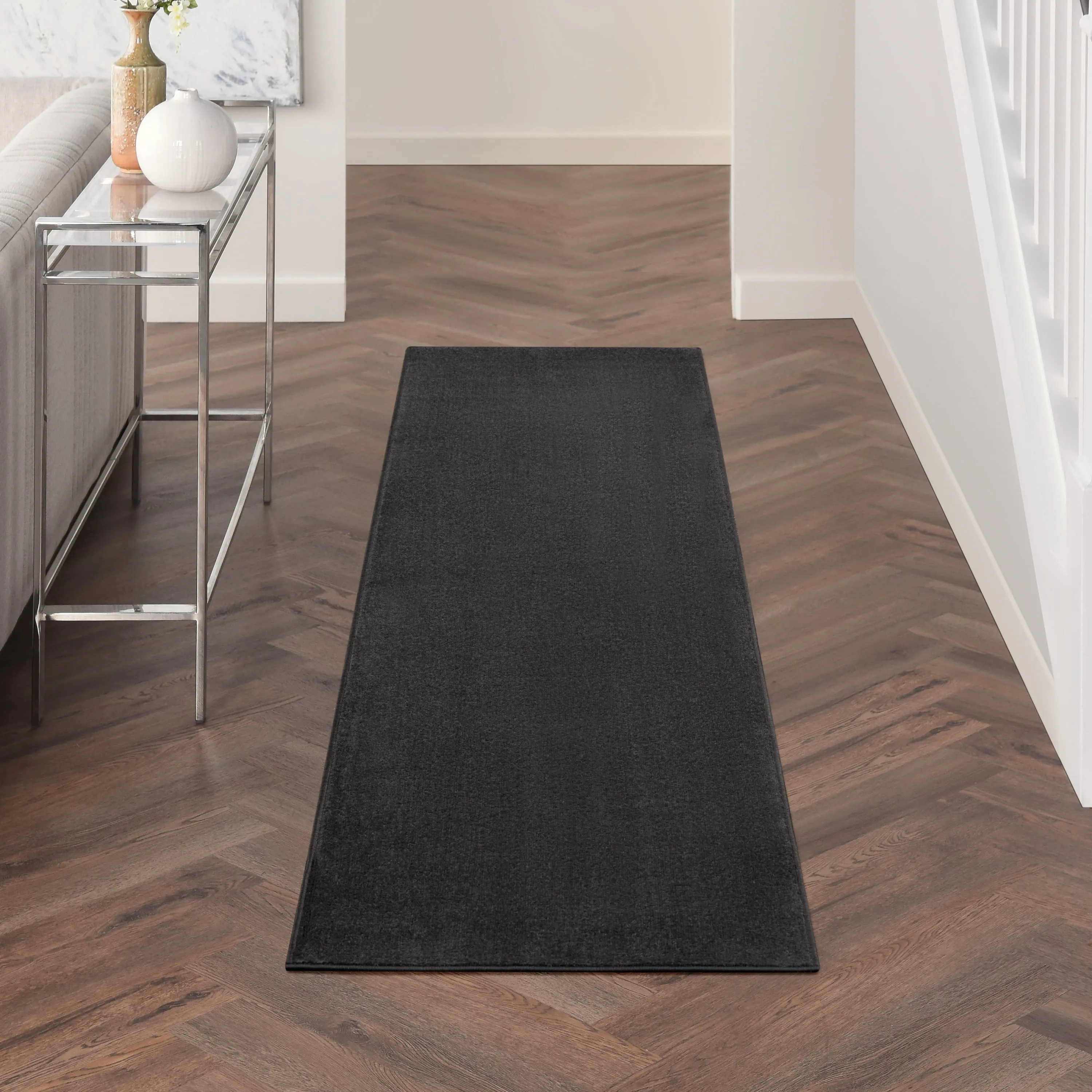 Nourison Essentials Solid Contemporary Indoor/Outdoor Area Rug