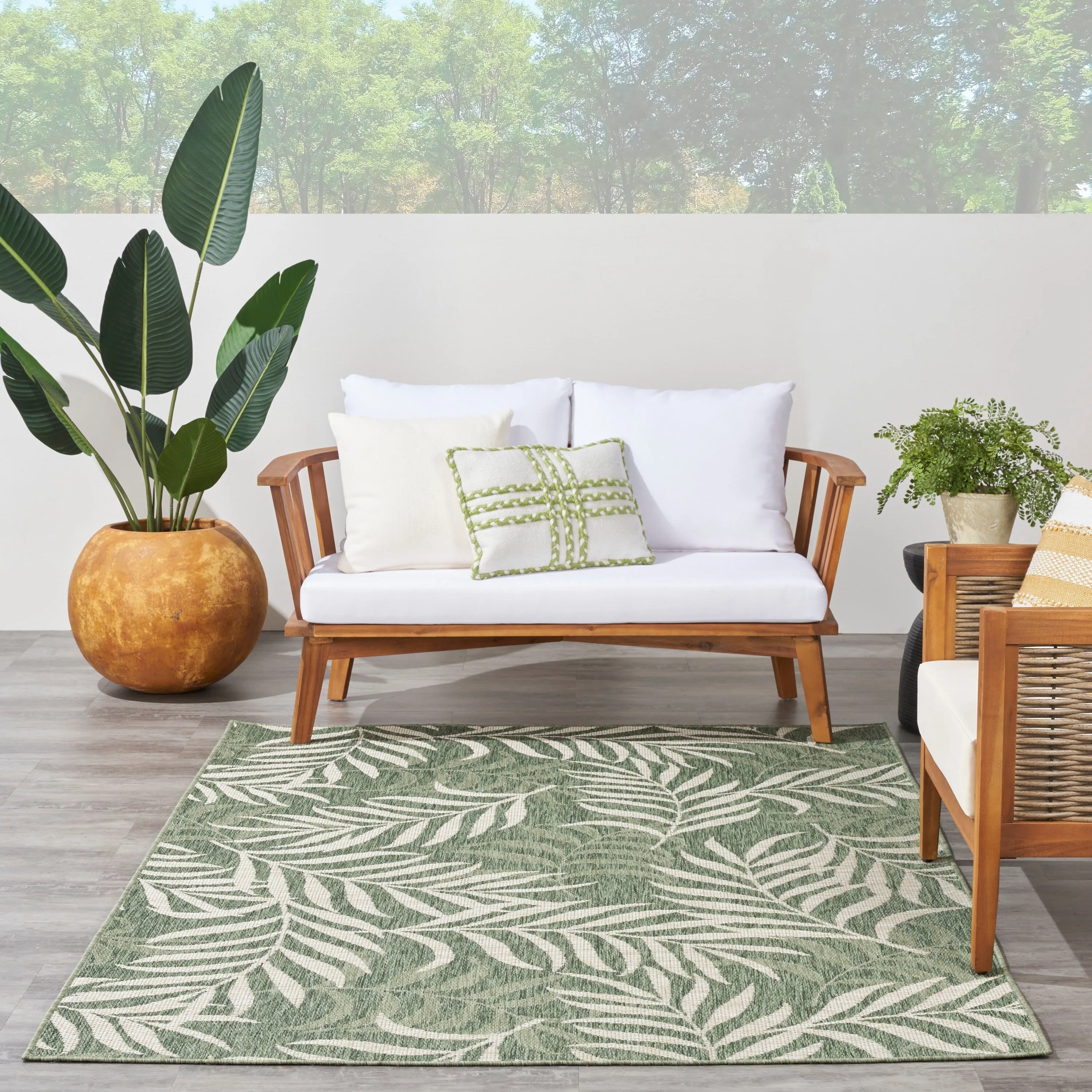 Nourison Garden Oasis Indoor/Outdoor Nature Area Rug