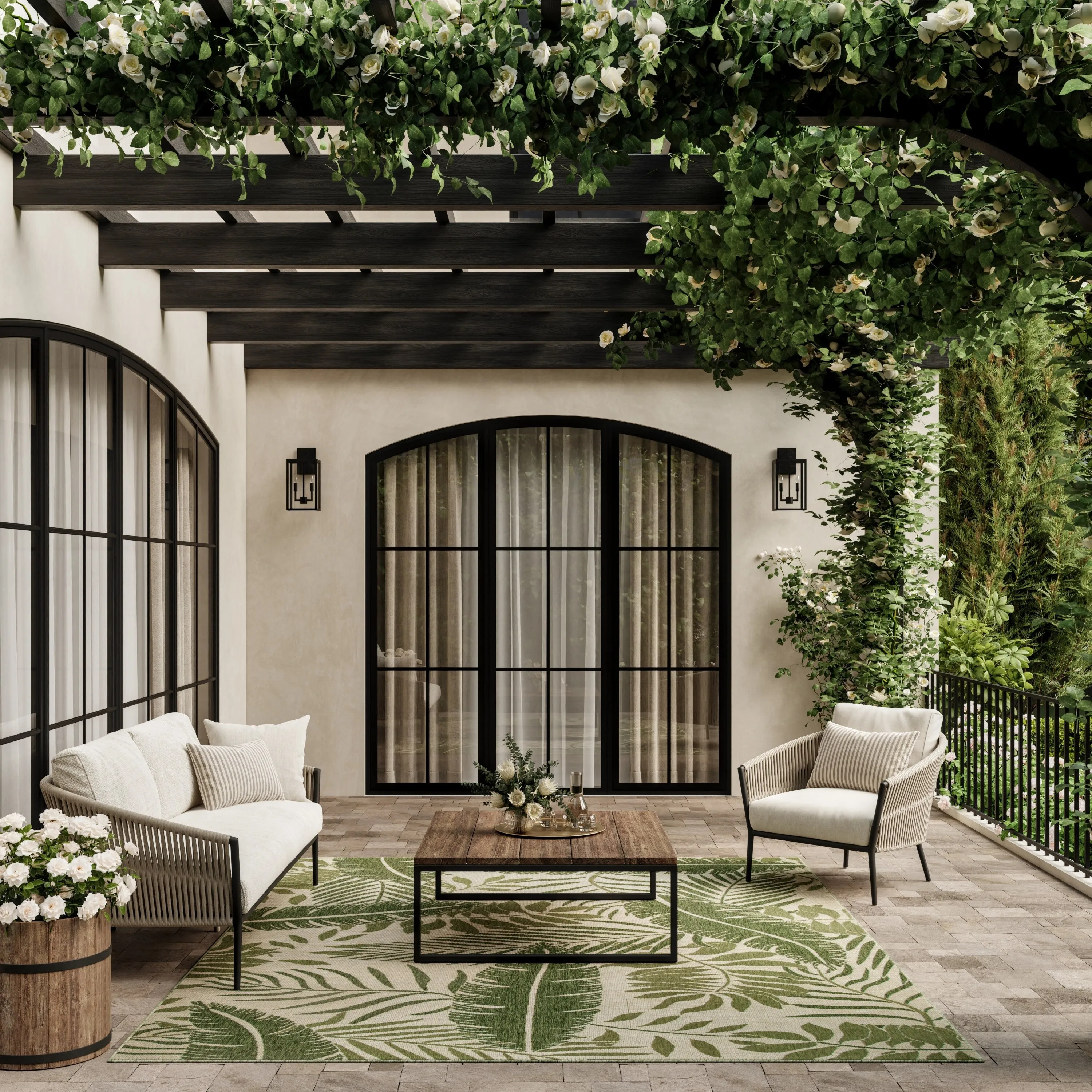 Nourison Garden Oasis Indoor/Outdoor Nature Area Rug