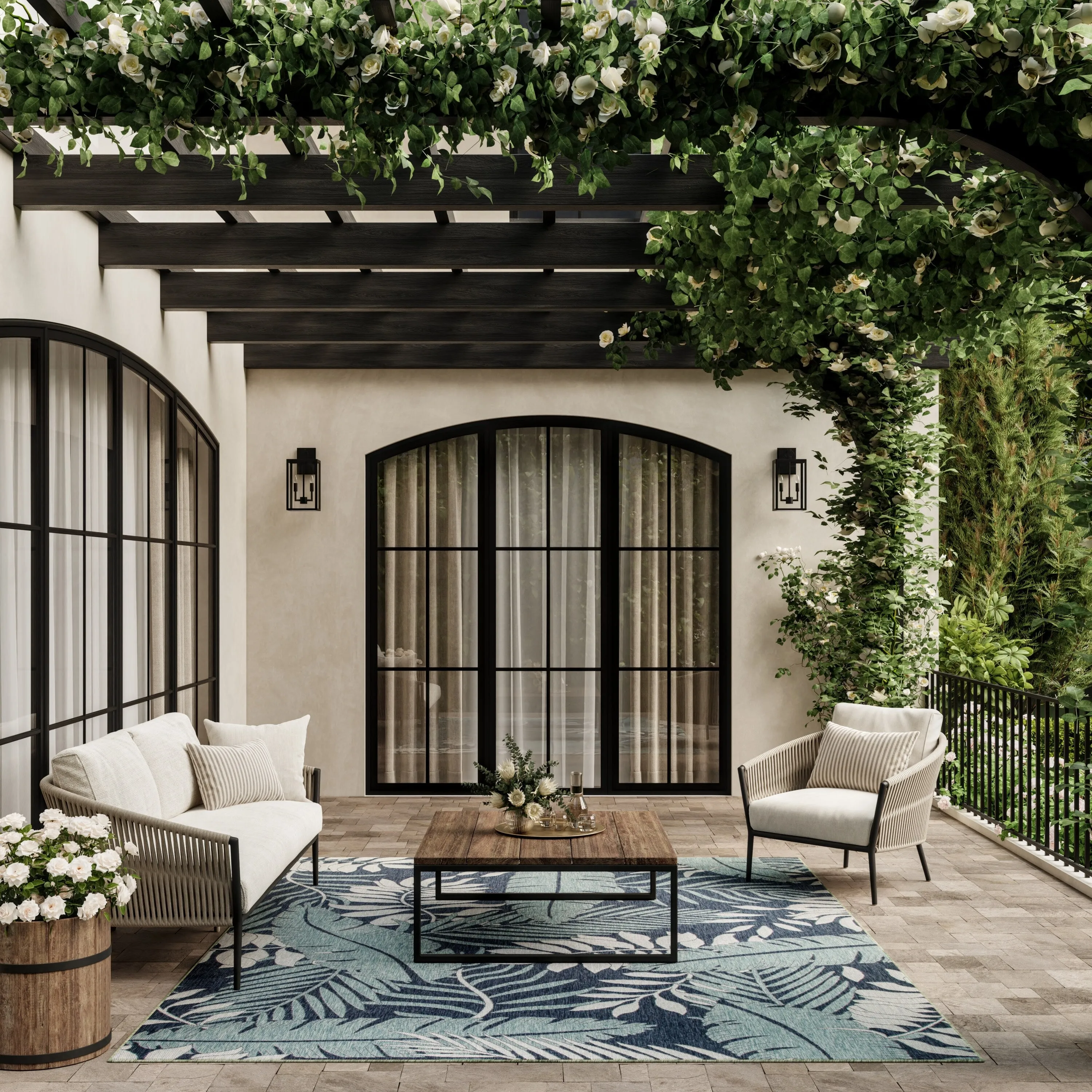 Nourison Garden Oasis Indoor/Outdoor Nature Area Rug