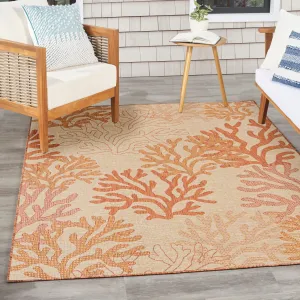 Nourison Garden Oasis Indoor/Outdoor Nature Area Rug.