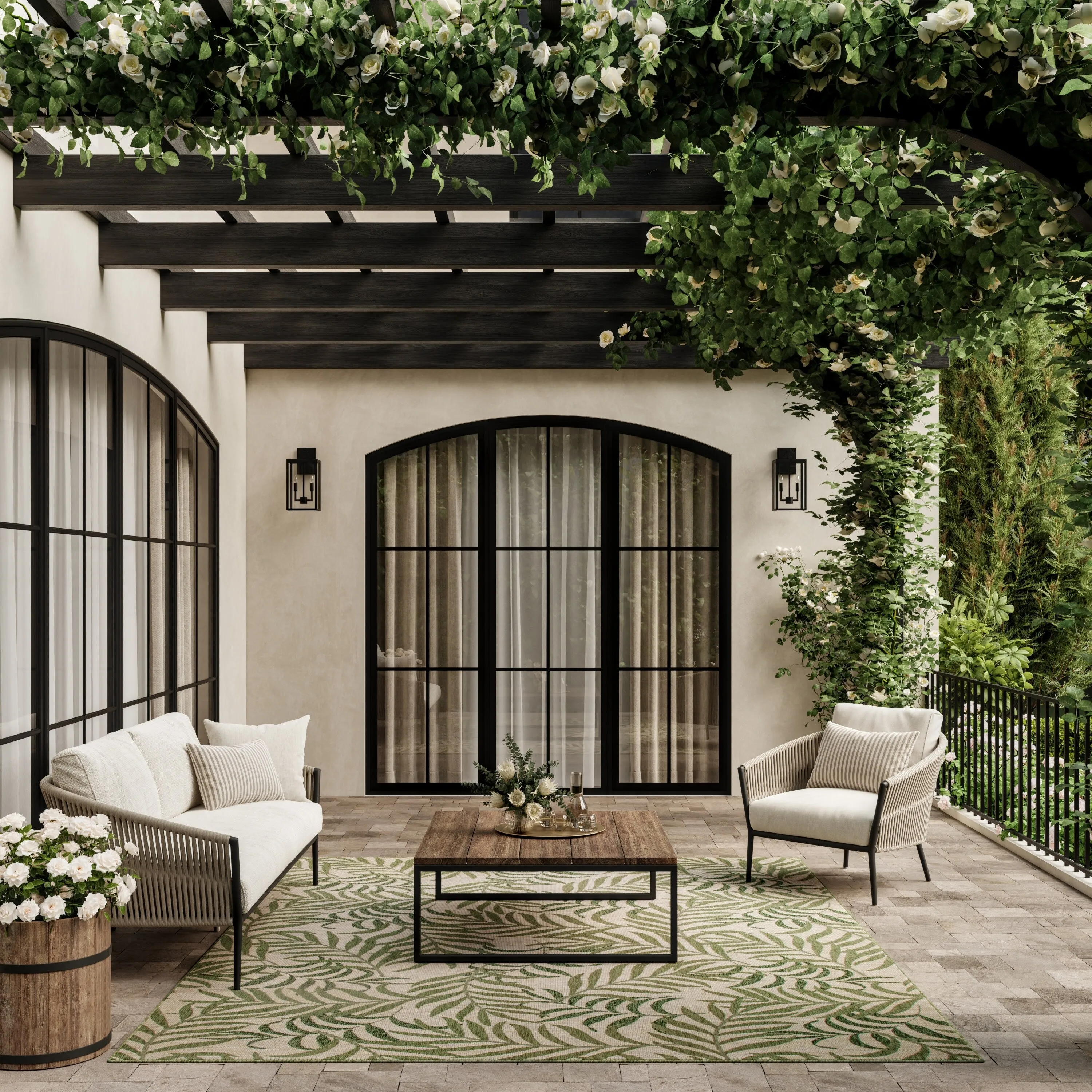 Nourison Garden Oasis Indoor/Outdoor Nature Area Rug