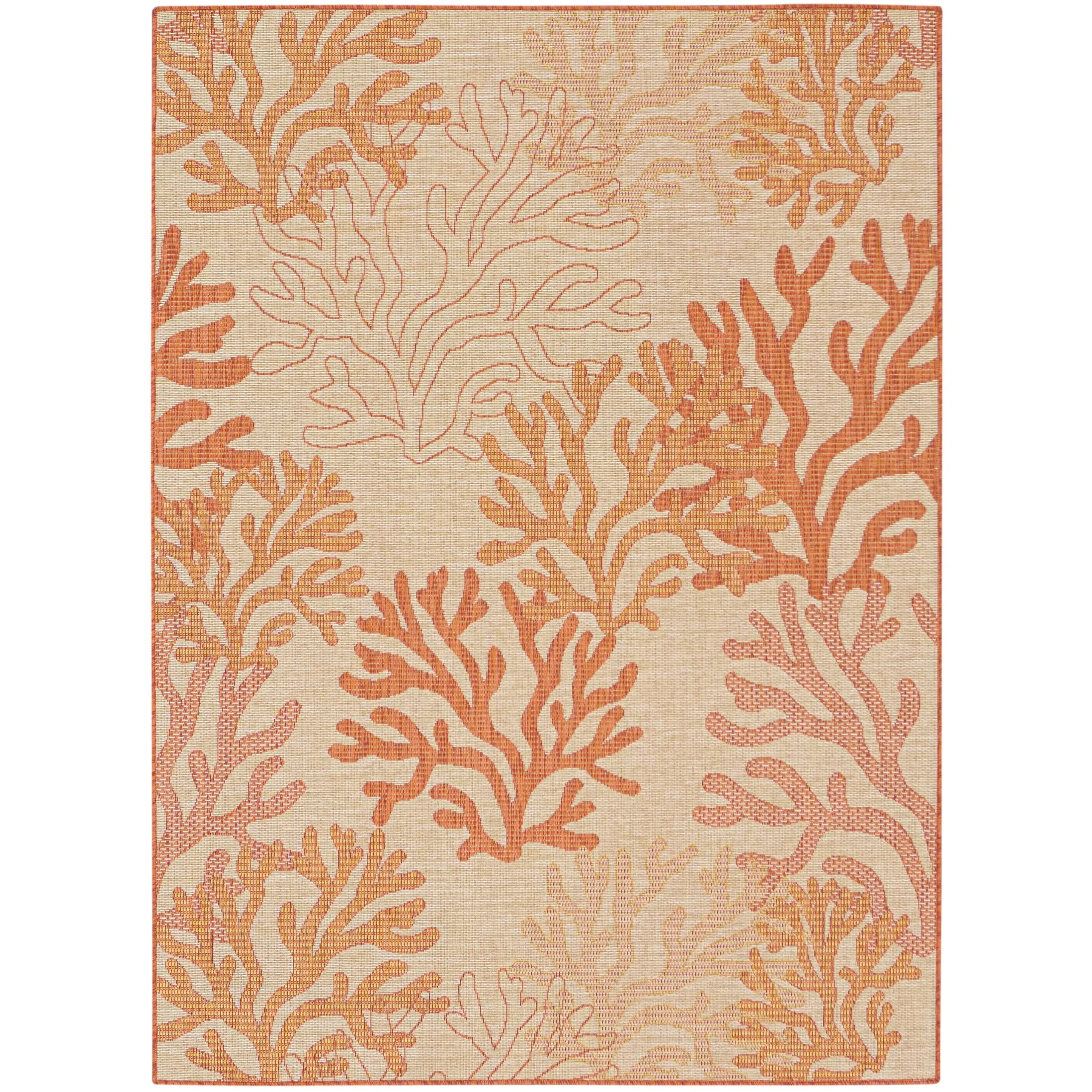 Nourison Garden Oasis Indoor/Outdoor Nature Area Rug.