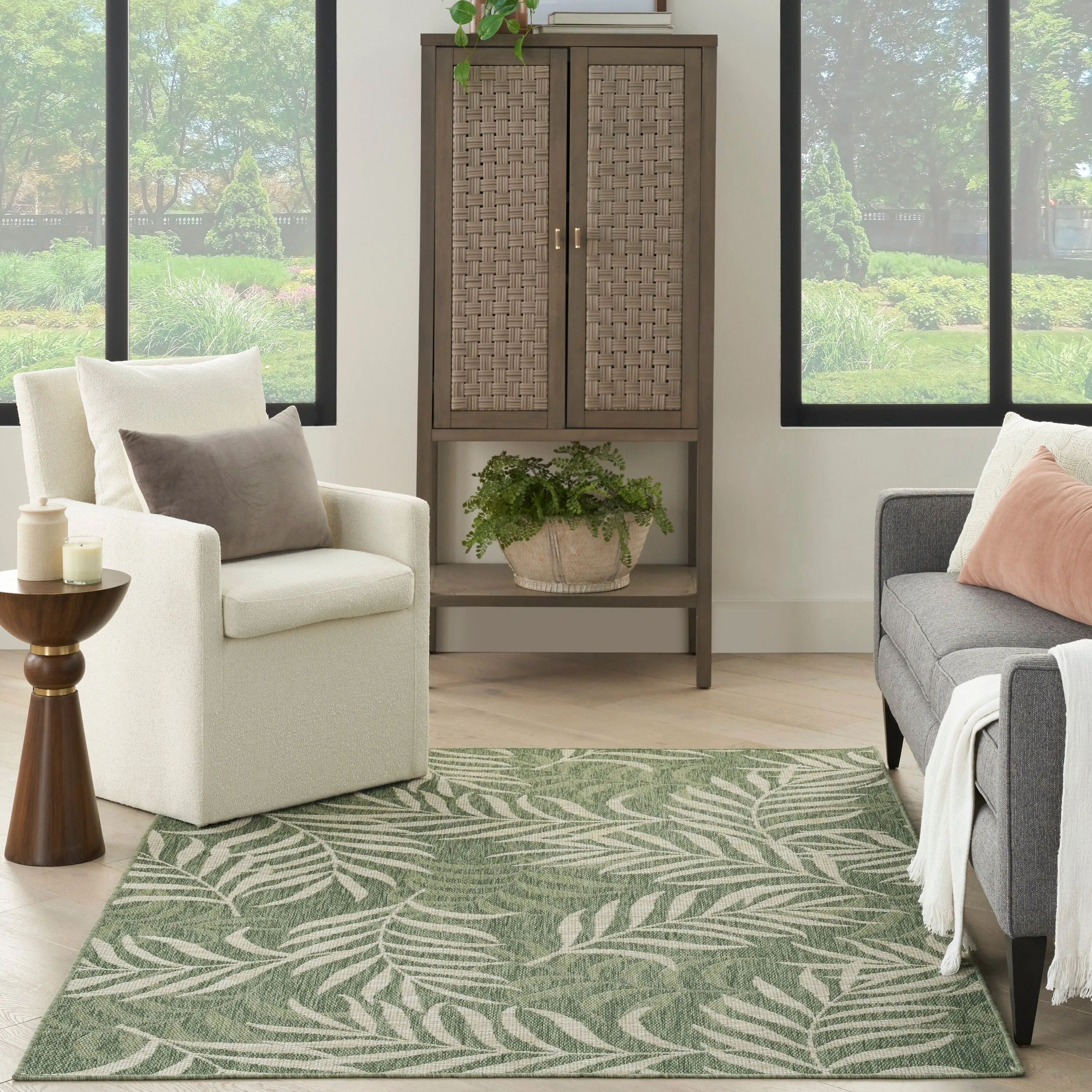 Nourison Garden Oasis Indoor/Outdoor Nature Area Rug