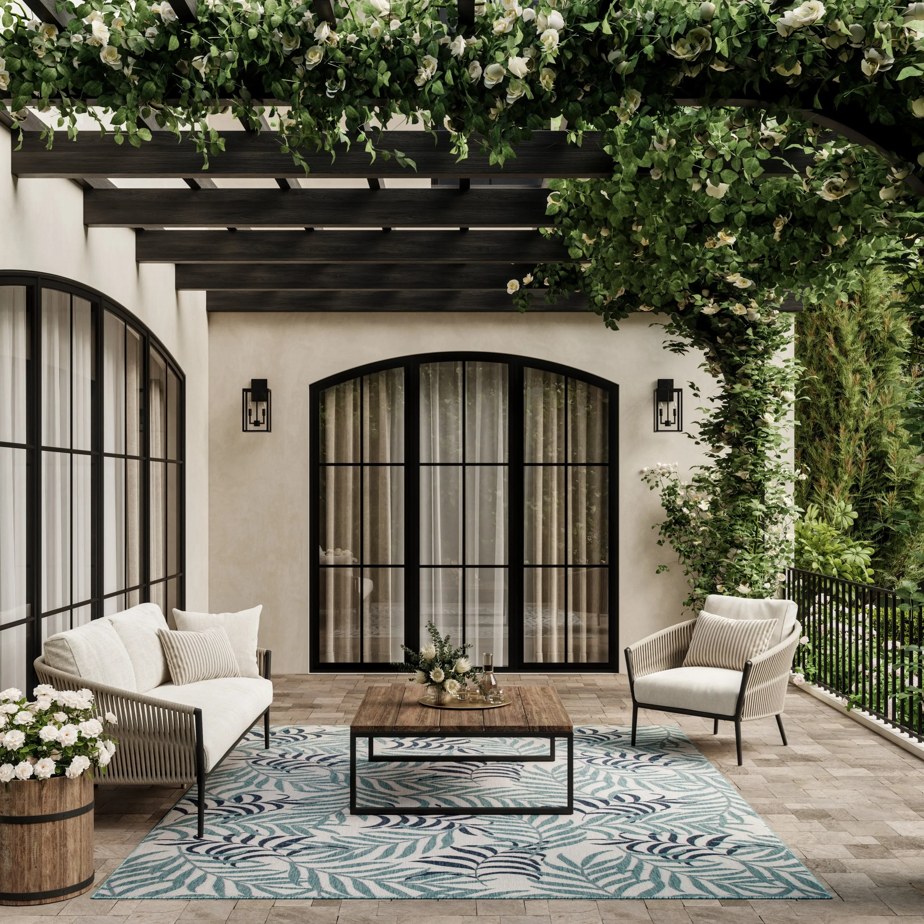 Nourison Garden Oasis Indoor/Outdoor Nature Area Rug