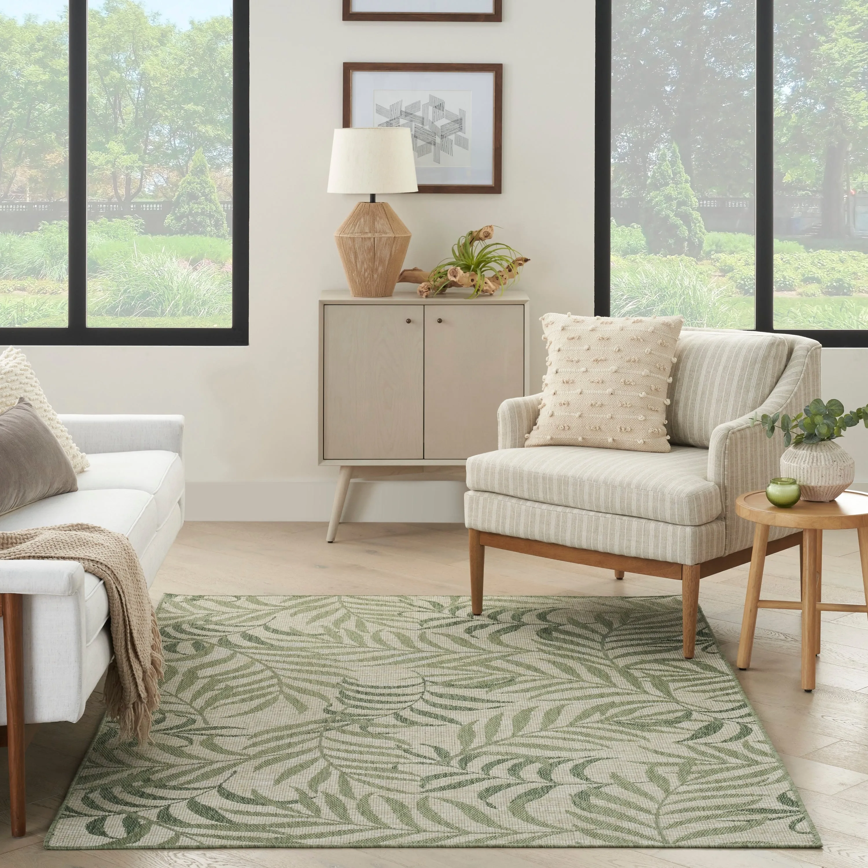 Nourison Garden Oasis Indoor/Outdoor Nature Area Rug