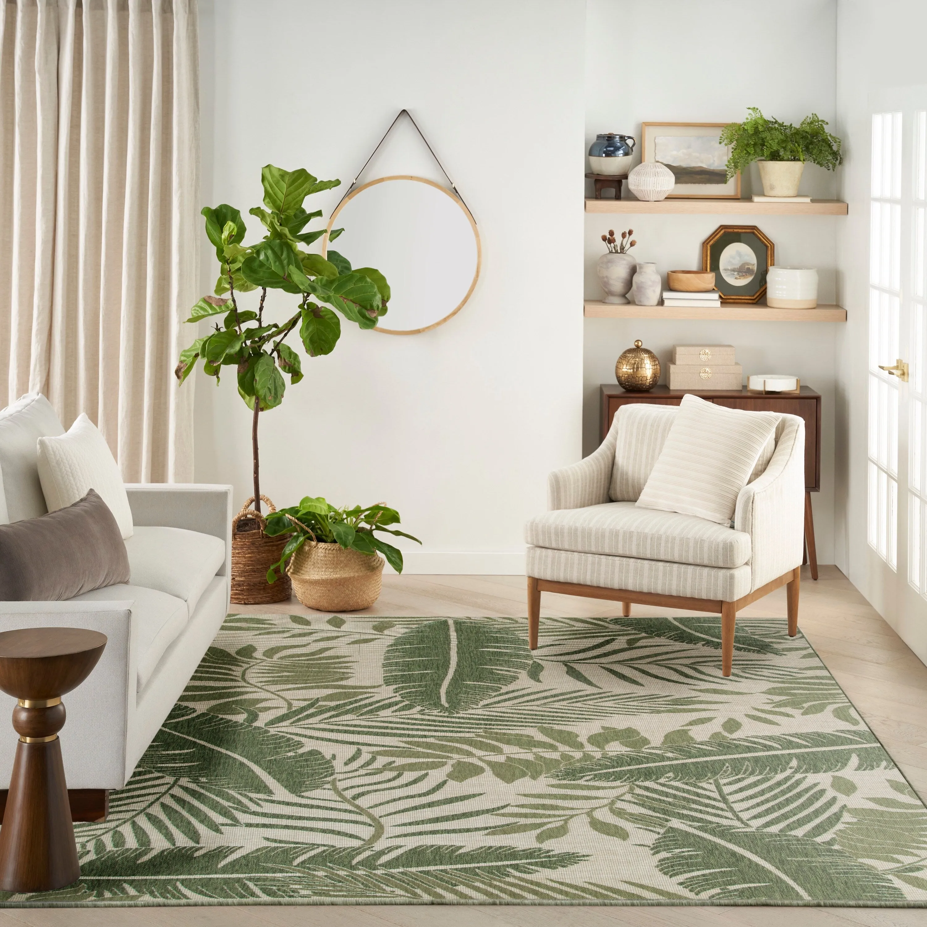Nourison Garden Oasis Indoor/Outdoor Nature Area Rug