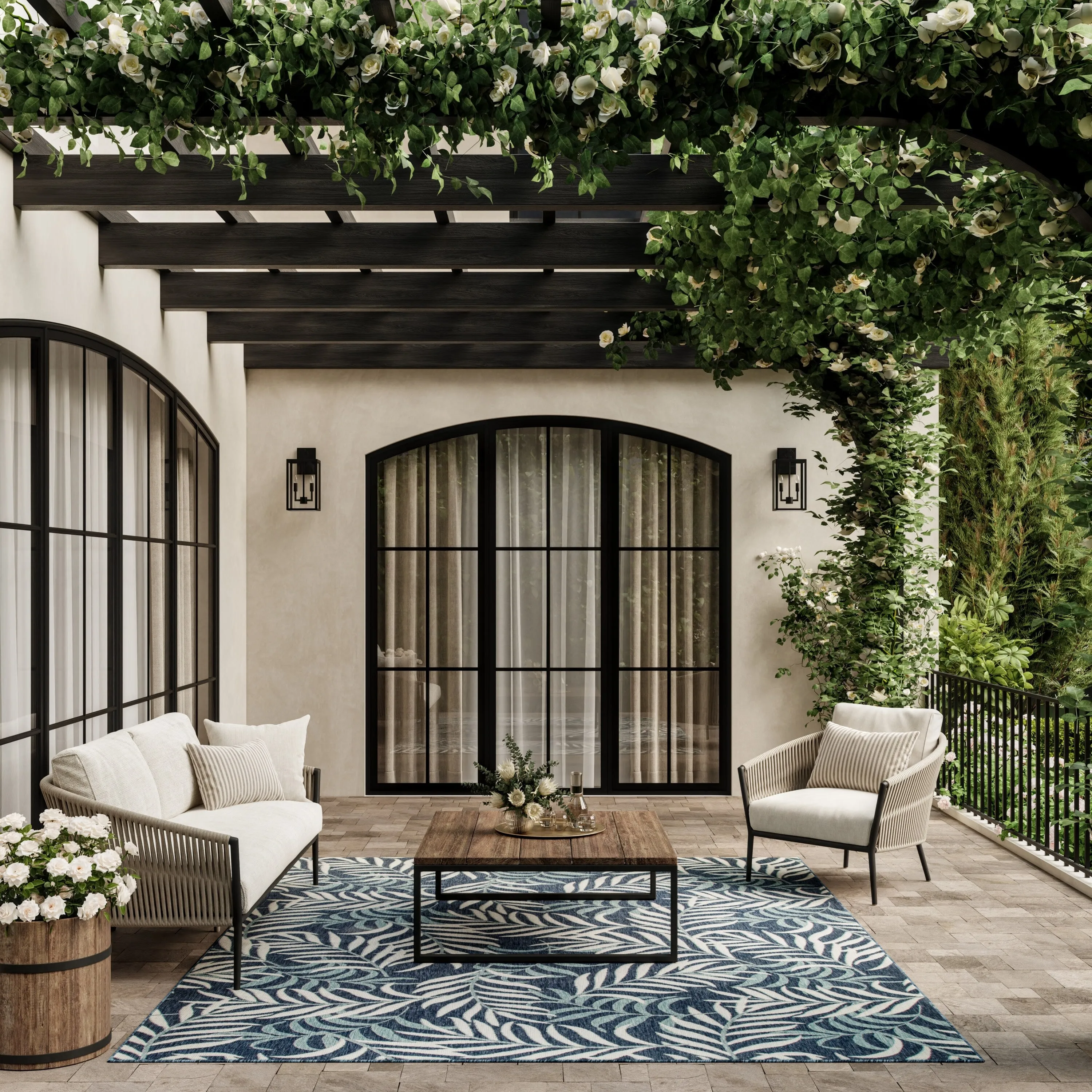 Nourison Garden Oasis Indoor/Outdoor Nature Area Rug
