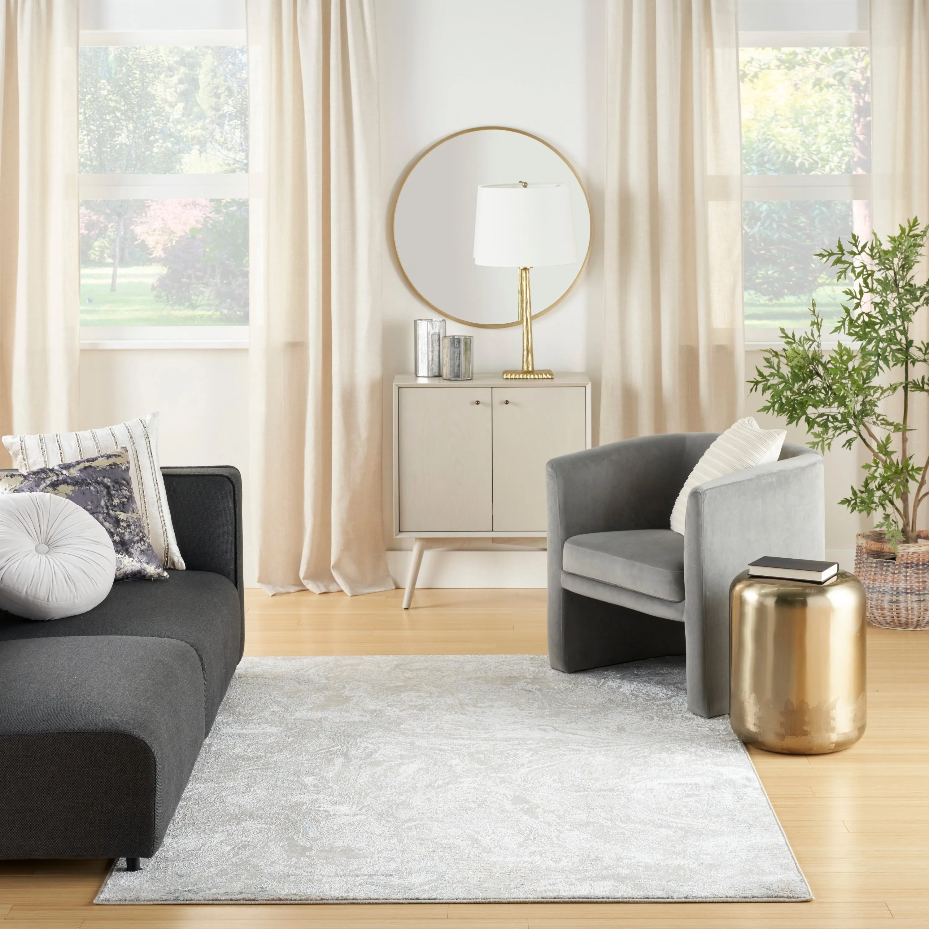 Nourison Glam Indoor Abstract Area Rug