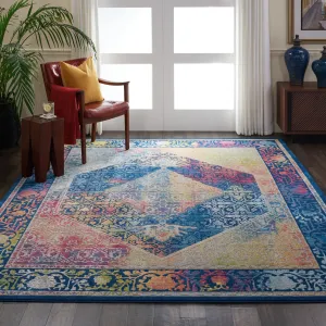 Nourison Global Vintage Medallion Boho Moroccan Area Rug