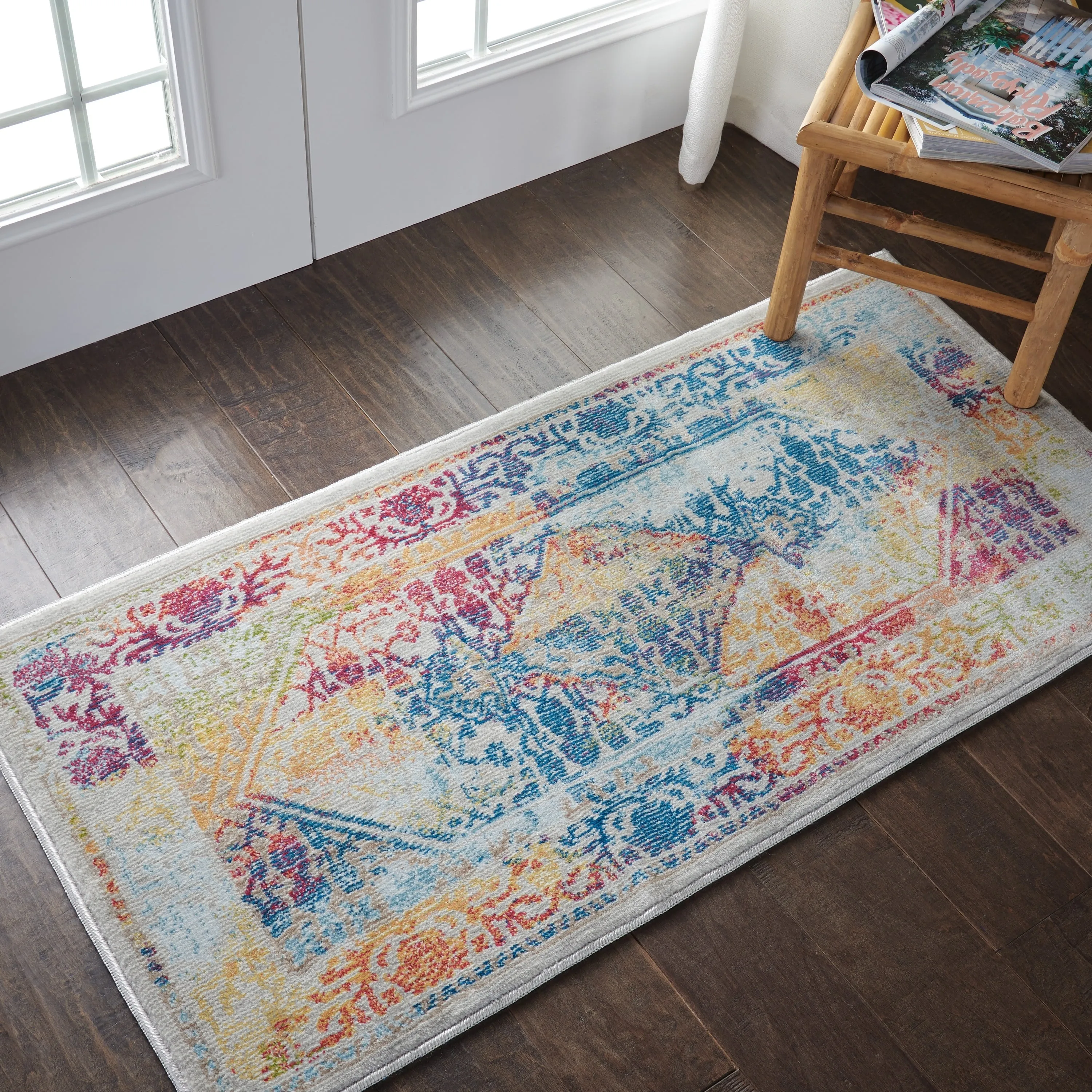 Nourison Global Vintage Medallion Boho Moroccan Area Rug