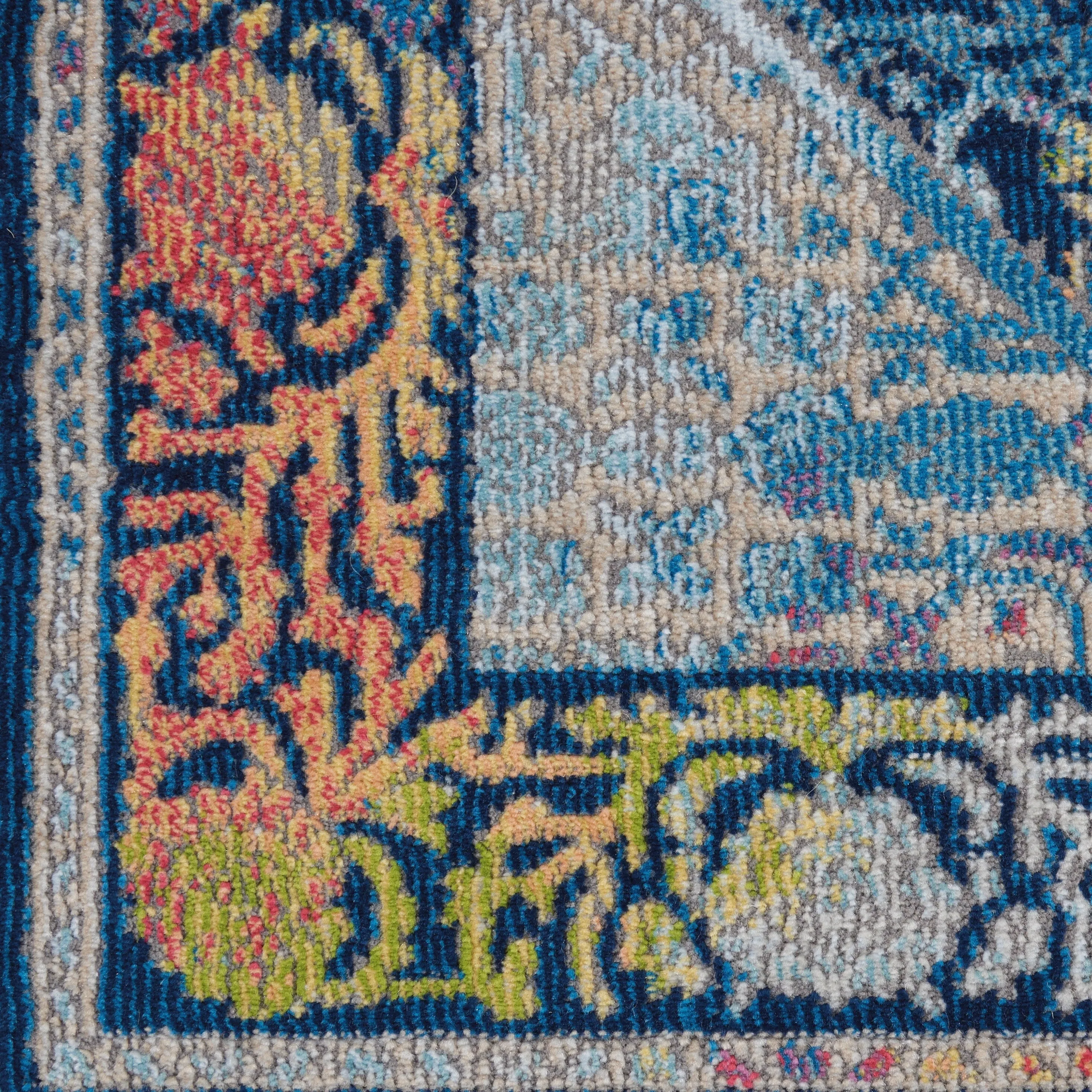 Nourison Global Vintage Medallion Boho Moroccan Area Rug