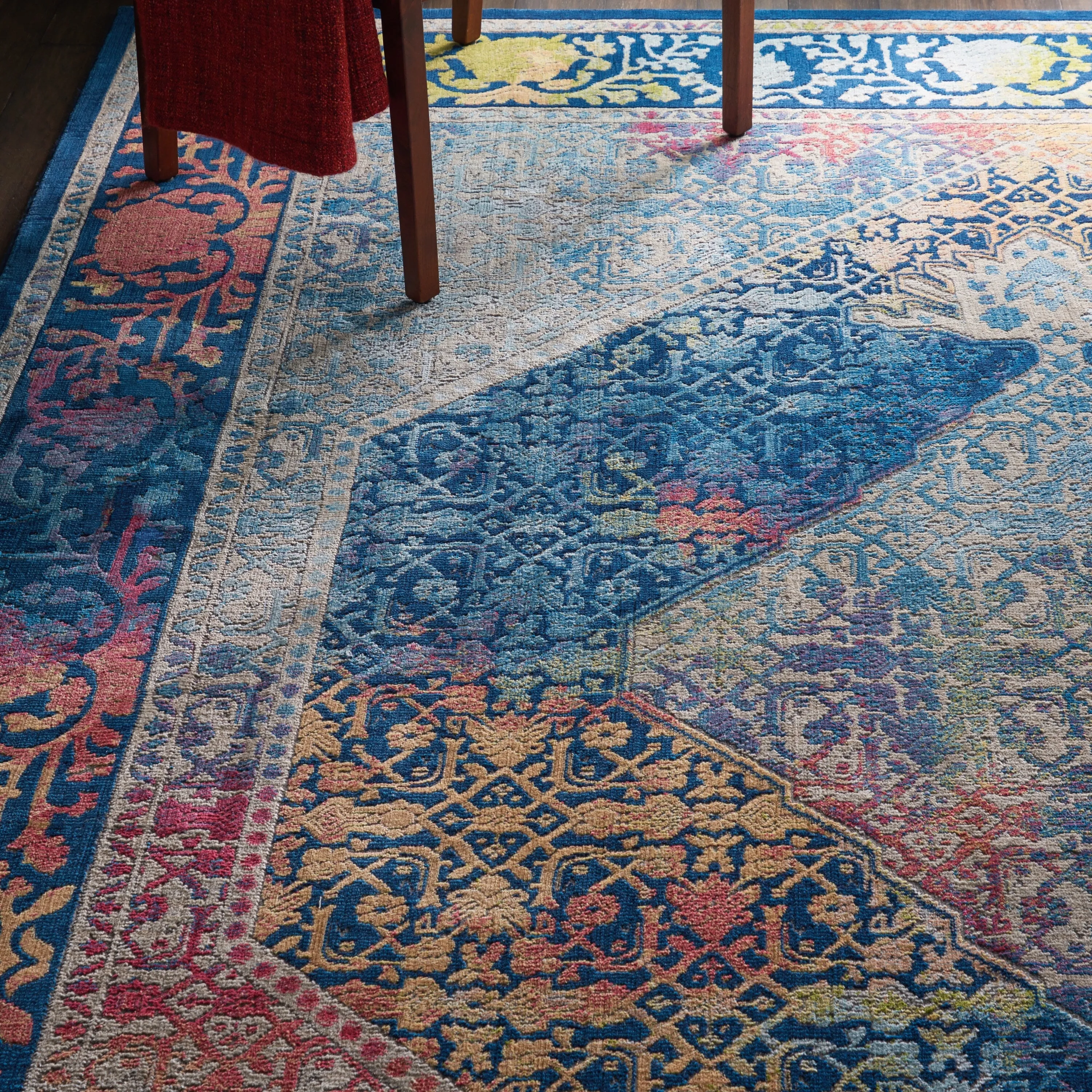 Nourison Global Vintage Medallion Boho Moroccan Area Rug