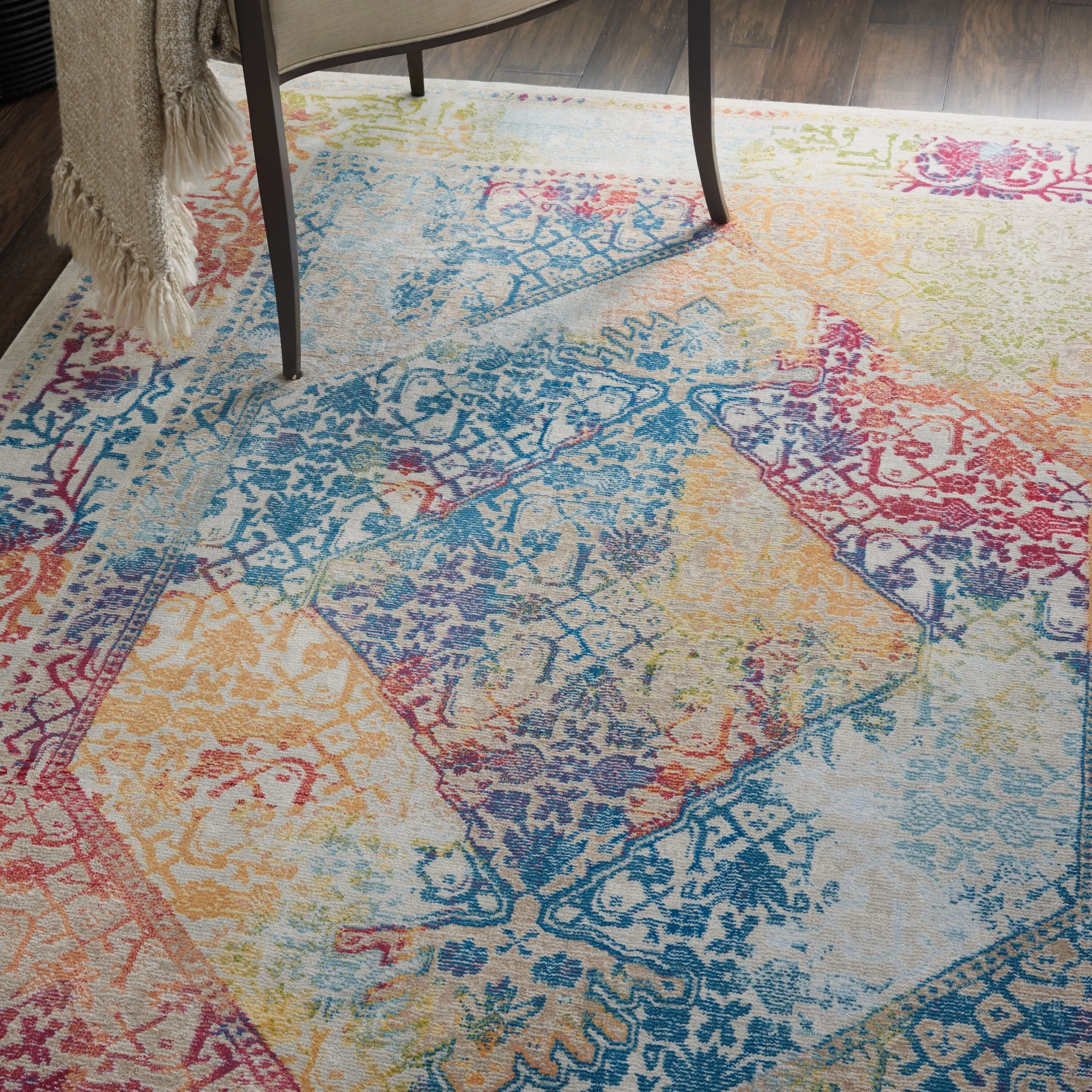 Nourison Global Vintage Medallion Boho Moroccan Area Rug