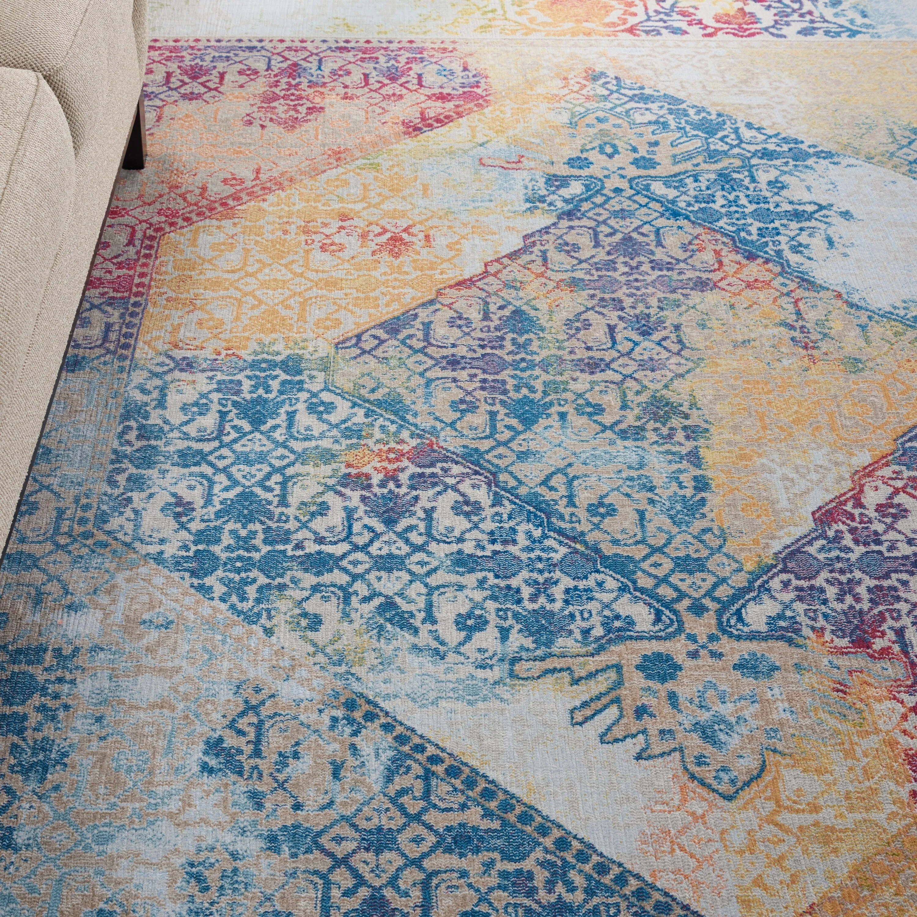 Nourison Global Vintage Medallion Boho Moroccan Area Rug