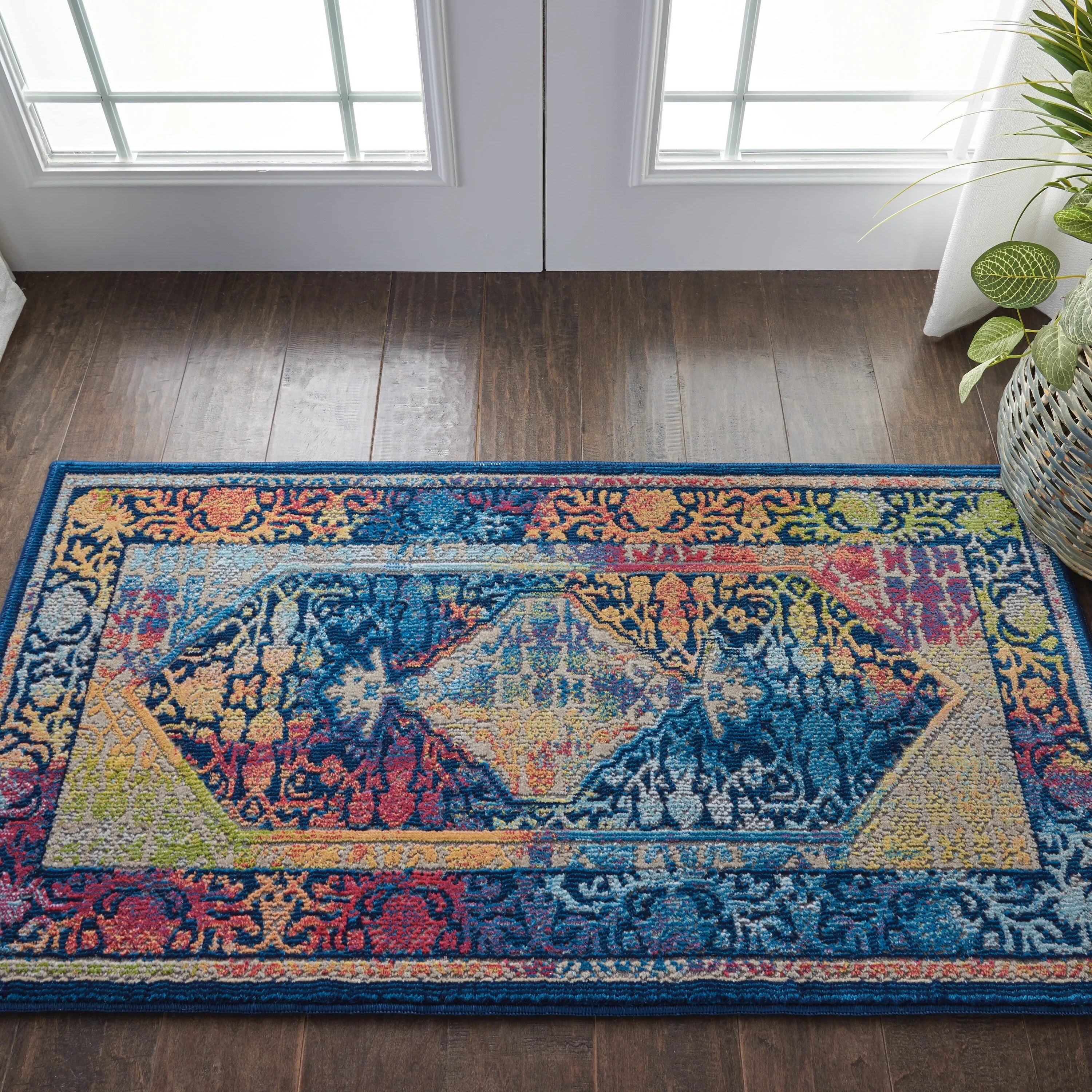 Nourison Global Vintage Medallion Boho Moroccan Area Rug