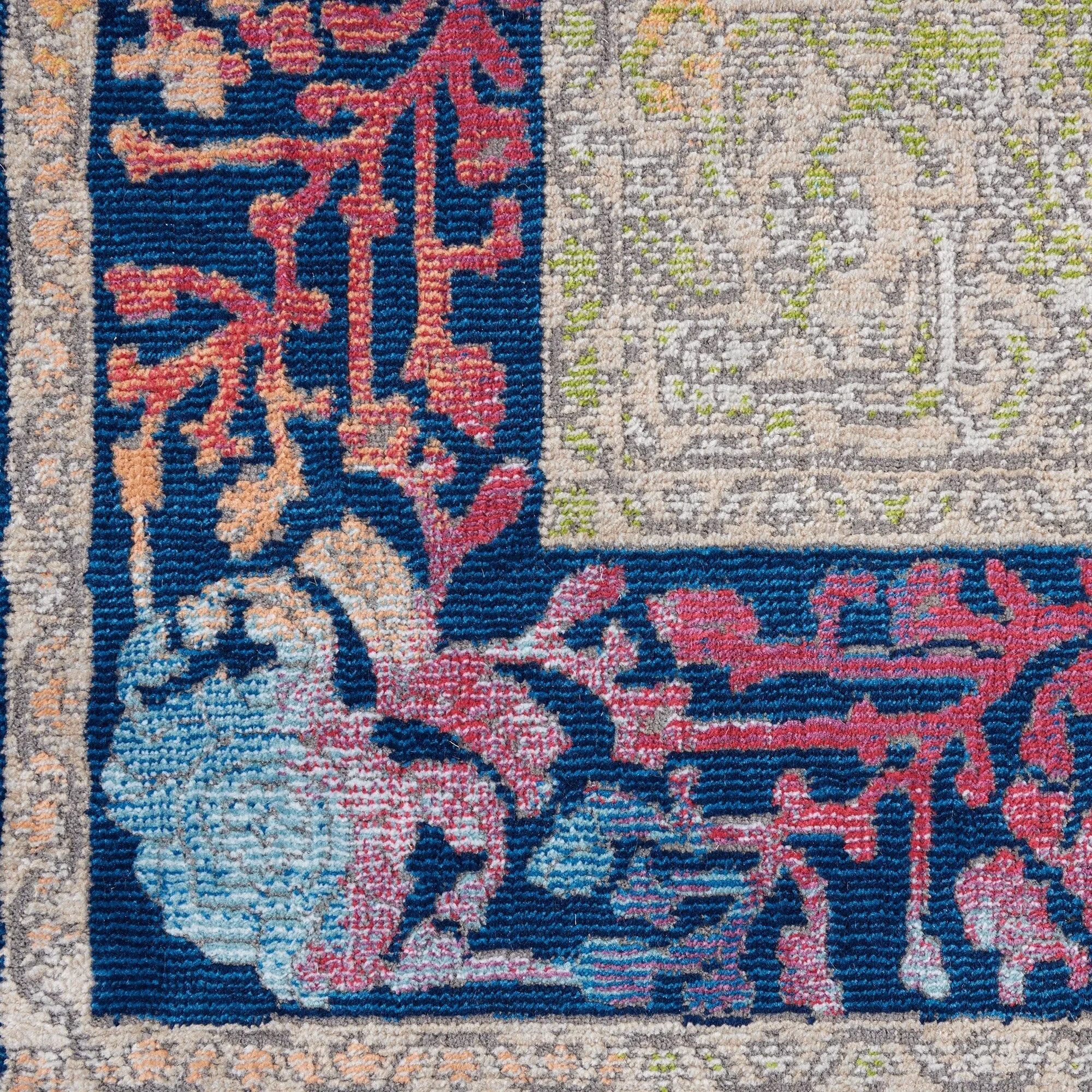 Nourison Global Vintage Medallion Boho Moroccan Area Rug