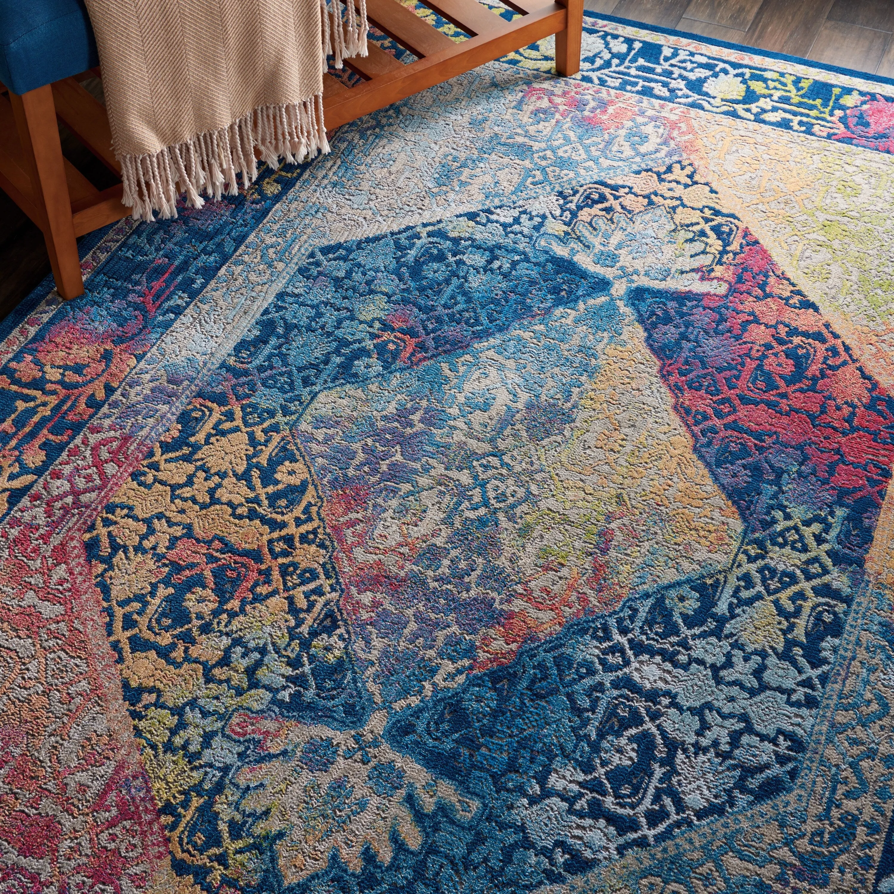 Nourison Global Vintage Medallion Boho Moroccan Area Rug