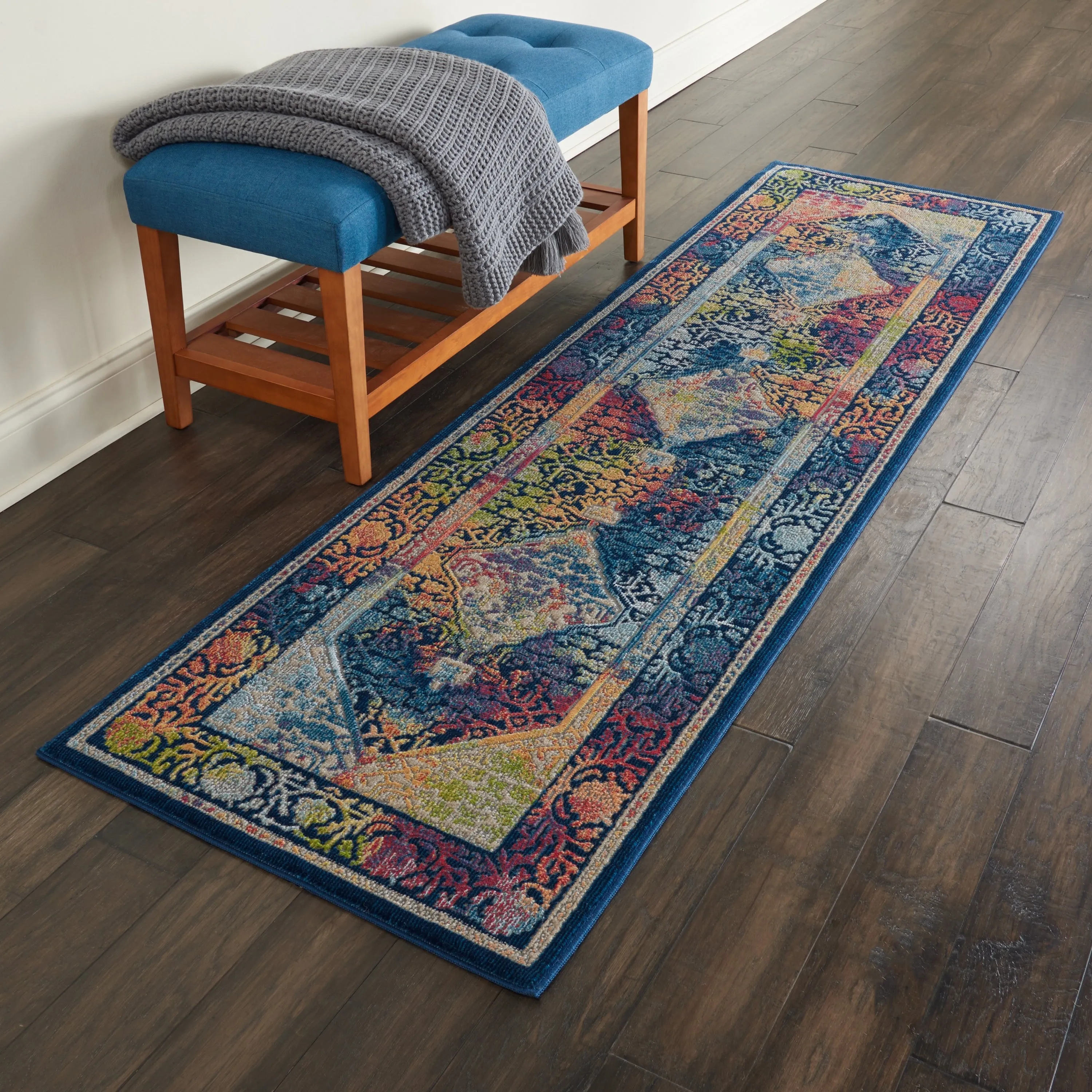 Nourison Global Vintage Medallion Boho Moroccan Area Rug