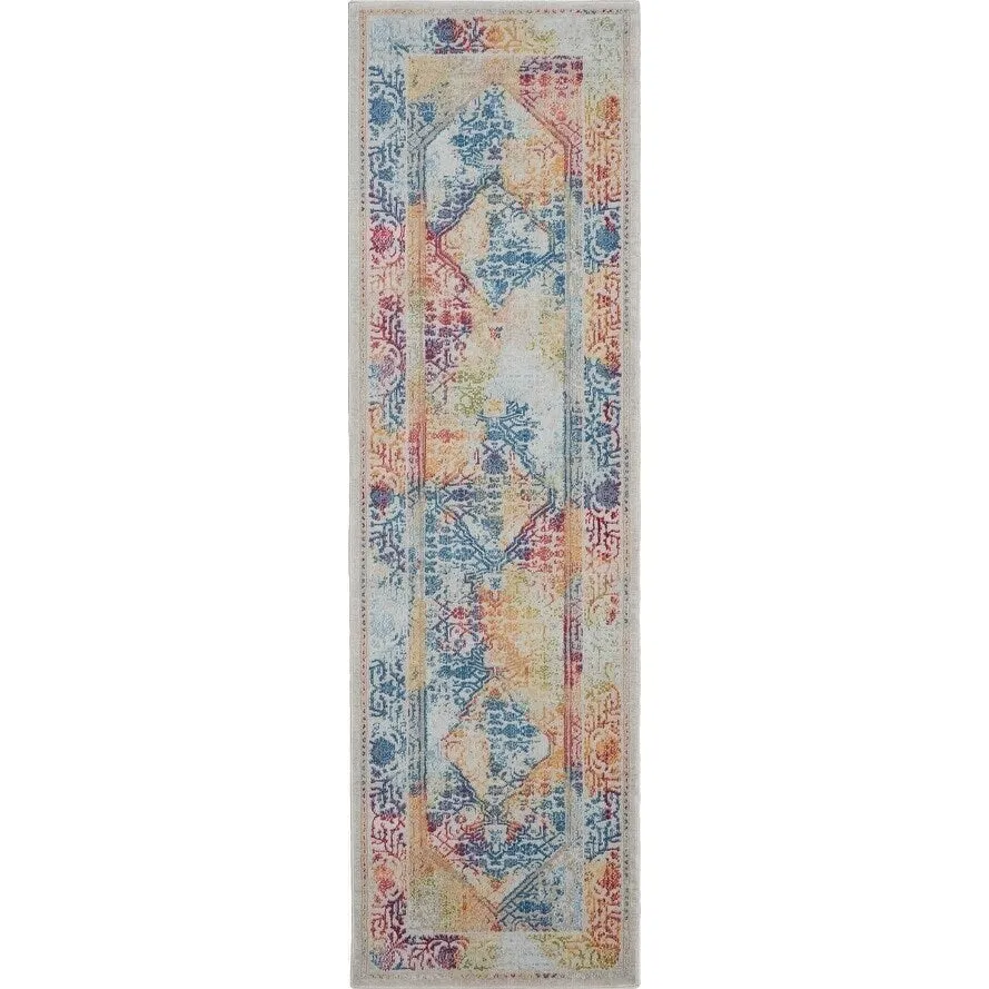 Nourison Global Vintage Medallion Boho Moroccan Area Rug